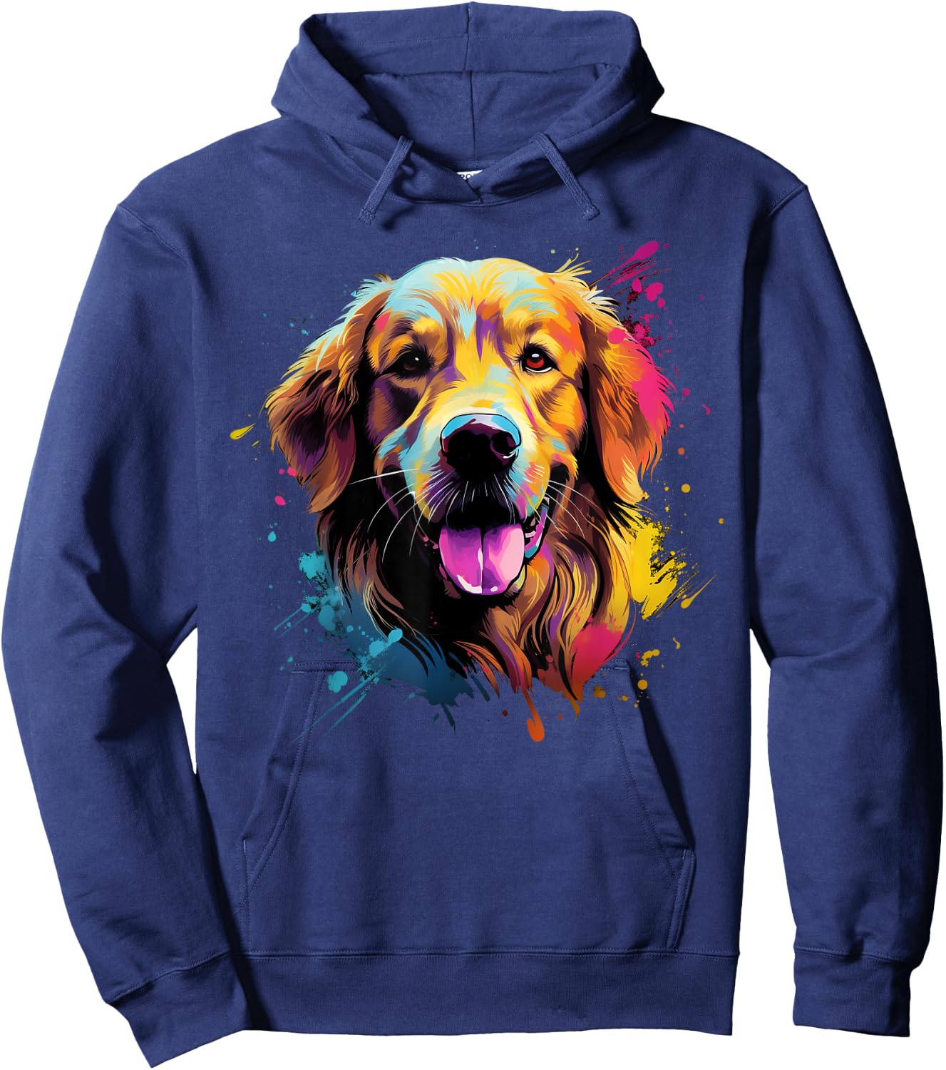 Cute Golden Retriever Hoodie - Hoodie | Navy