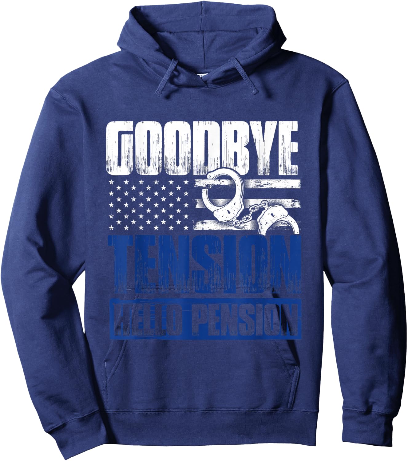 Funny Retired Policeman Gift Law Enforcement Police Hoodie - Hoodie | Navy