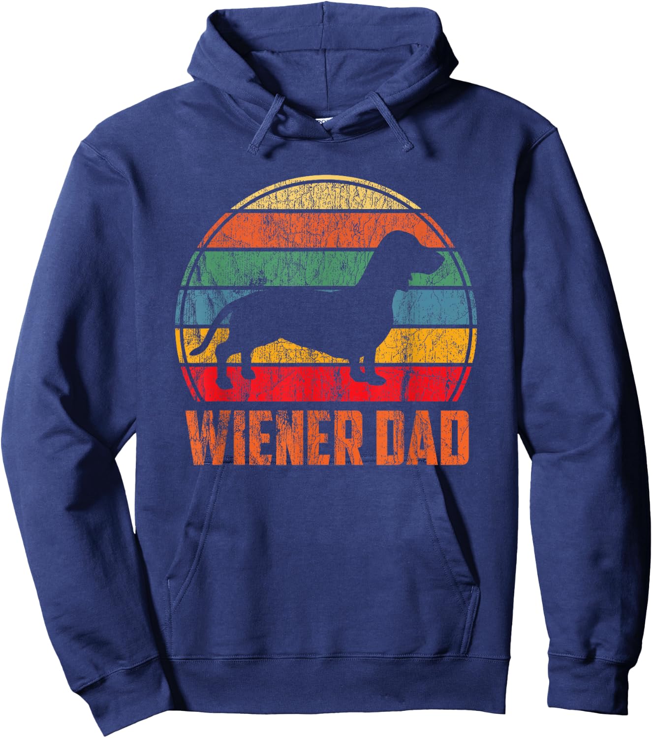 Wiener Dog Dad - Funny Dachshund Gift - Cute Weiner Dog Hoodie - Hoodie | Navy