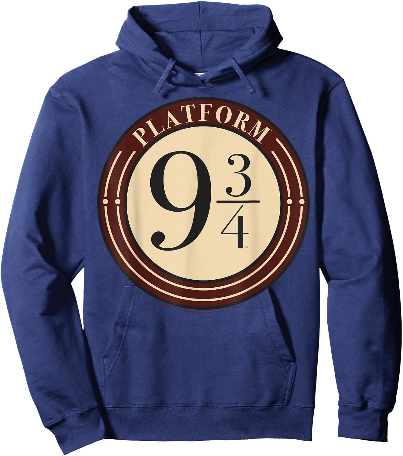 Harry Potter Platform 9 &3/4 Simple Logo Hoodie - Hoodie | Navy