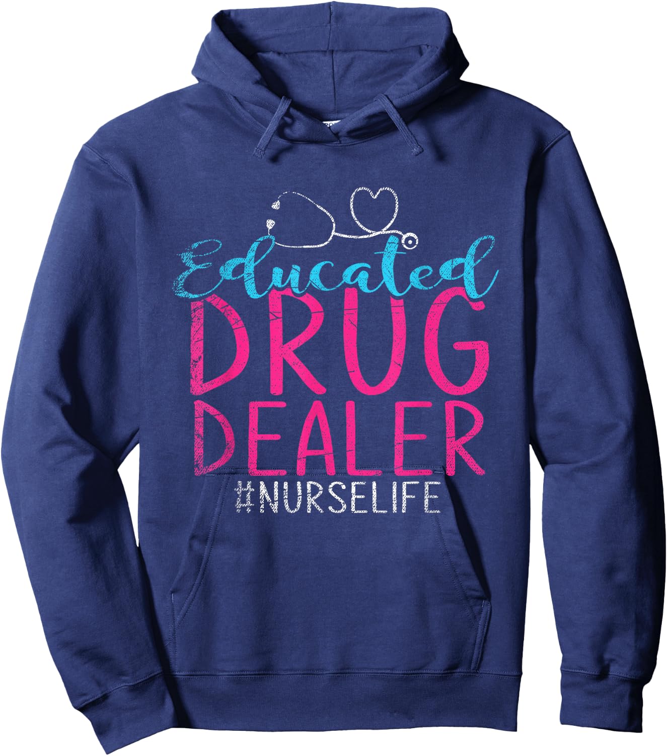 Trained Drug Dealer Nurse Hoodie - Hoodie | Navy