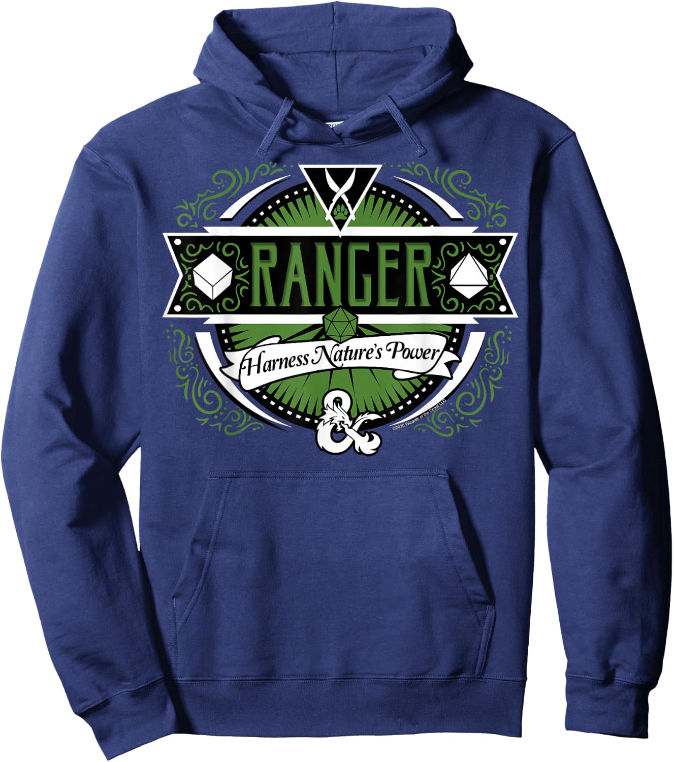 Dungeons & Dragons Ranger Harness Nature's Power Logo Hoodie - Hoodie | Navy