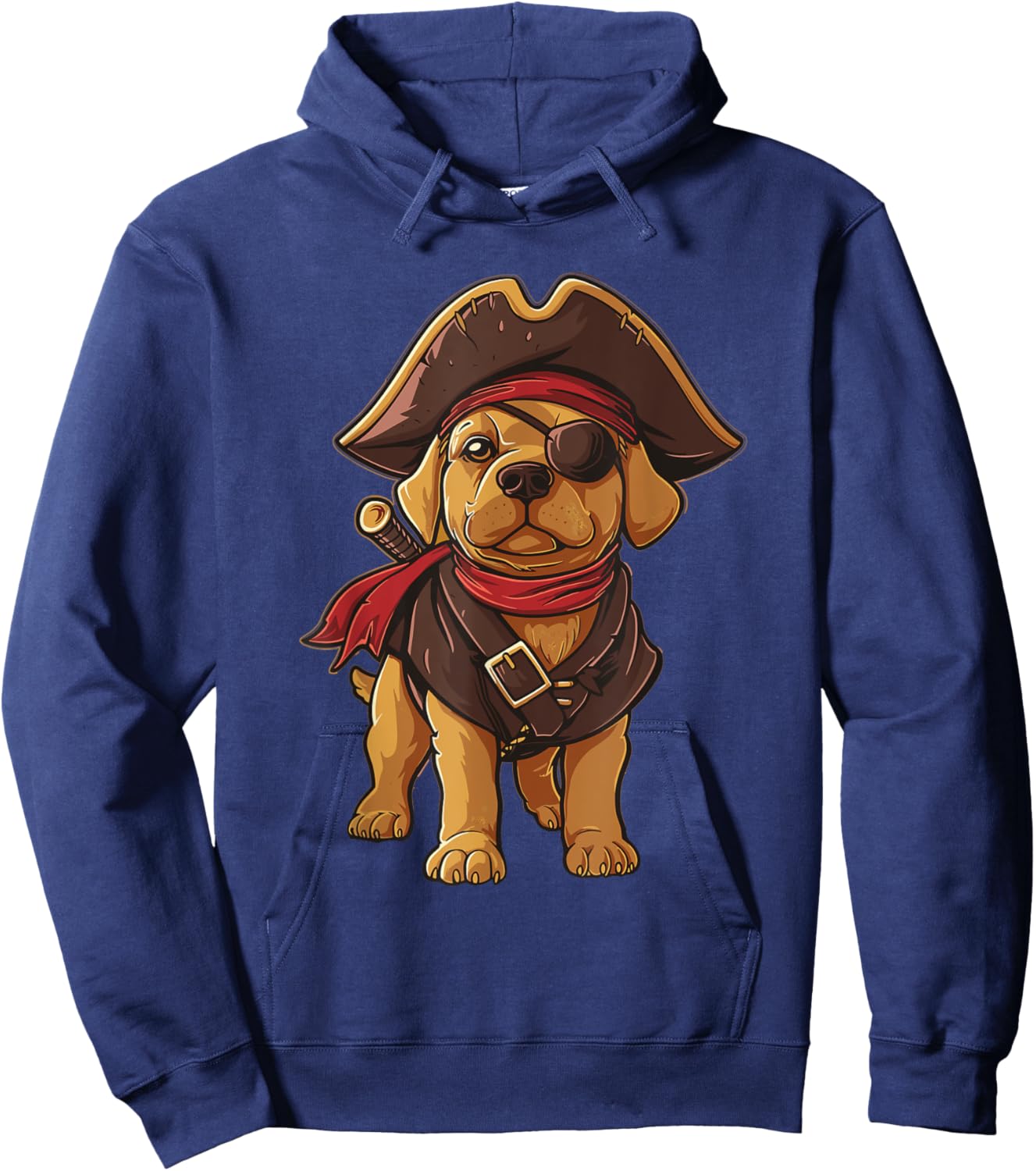 Golden Retriever Pirate Dog Halloween Party Men Women Kids Hoodie - Hoodie | Navy