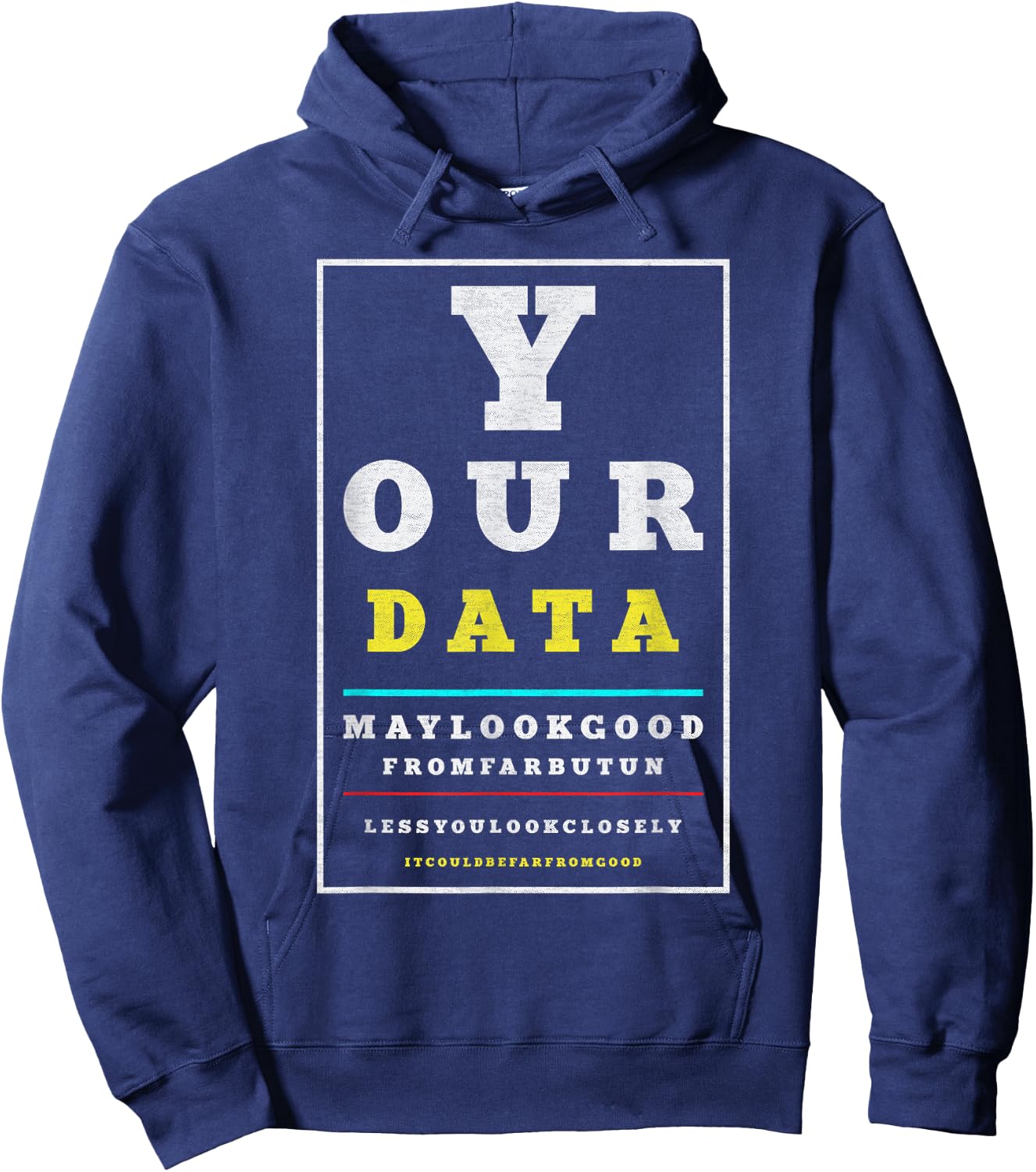 Data Analytics Data Engineering Funny Data Scientist Joke Hoodie - Hoodie | Navy