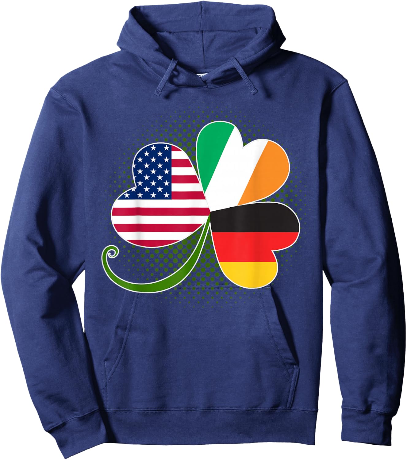 American German and Irish Roots DNA Hoodie - Hoodie | Navy