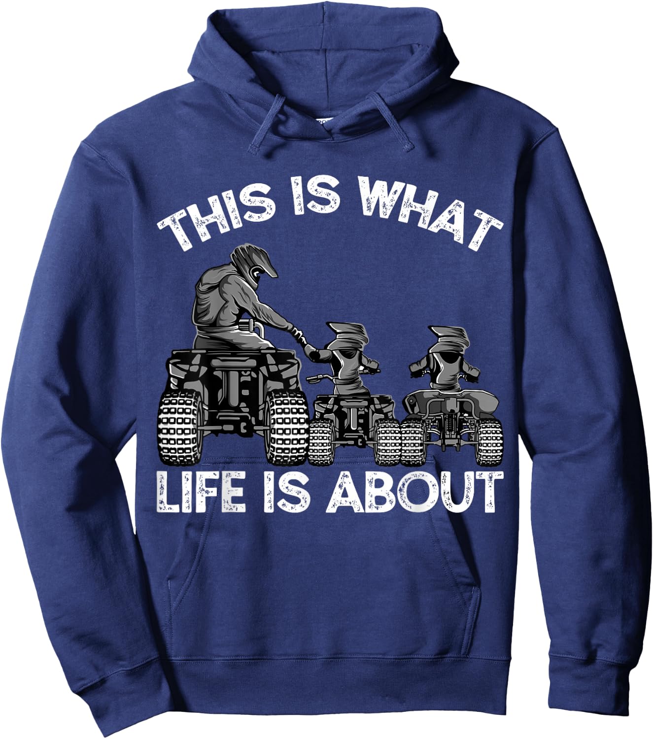 This Is What Life Is About Quad Bike Father and Son ATV Hoodie - Hoodie | Navy