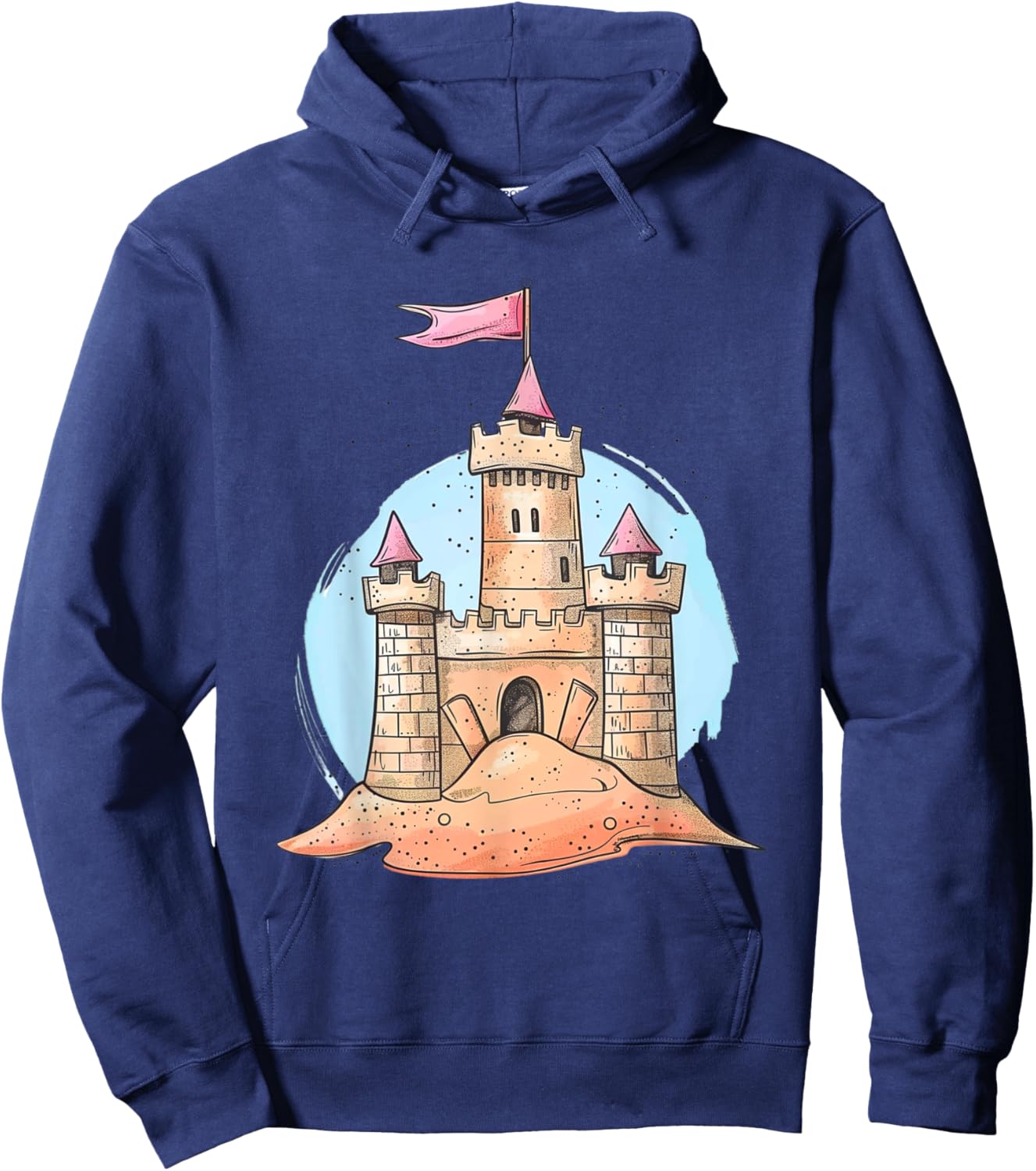 Sandcastle Dreams Beach Fun Kids Design Hoodie - Hoodie | Navy