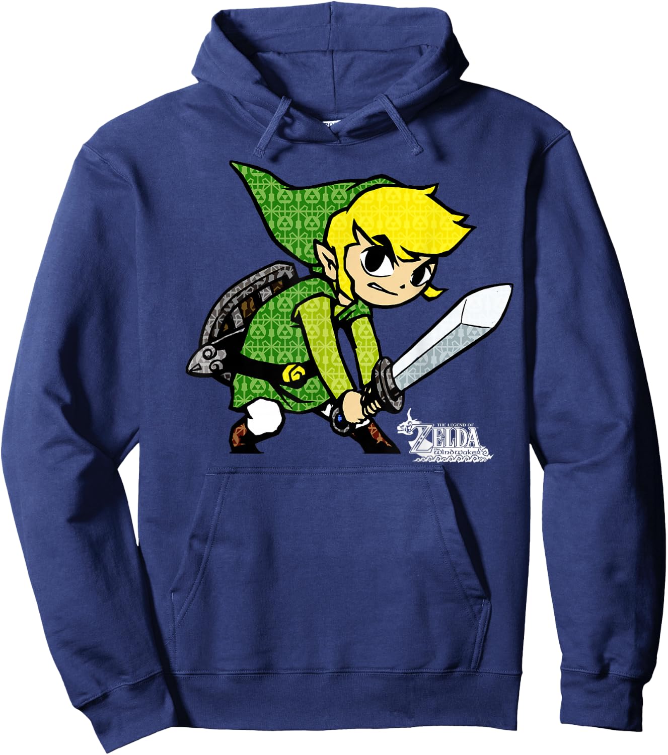 The Legend of Zelda: The Wind Waker Link Hero Icon Hoodie - Hoodie | Navy