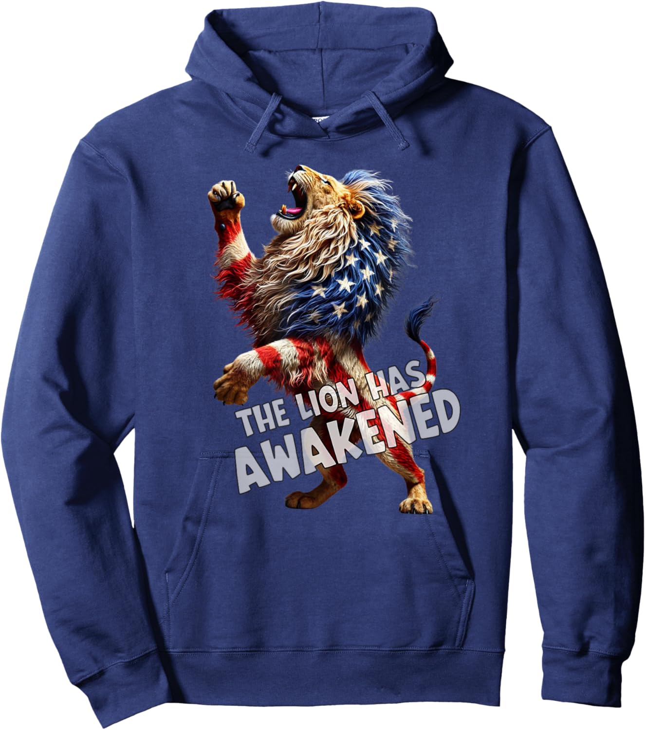 The Lion Has Awakened. Fear the Roar Hoodie - Hoodie | Navy