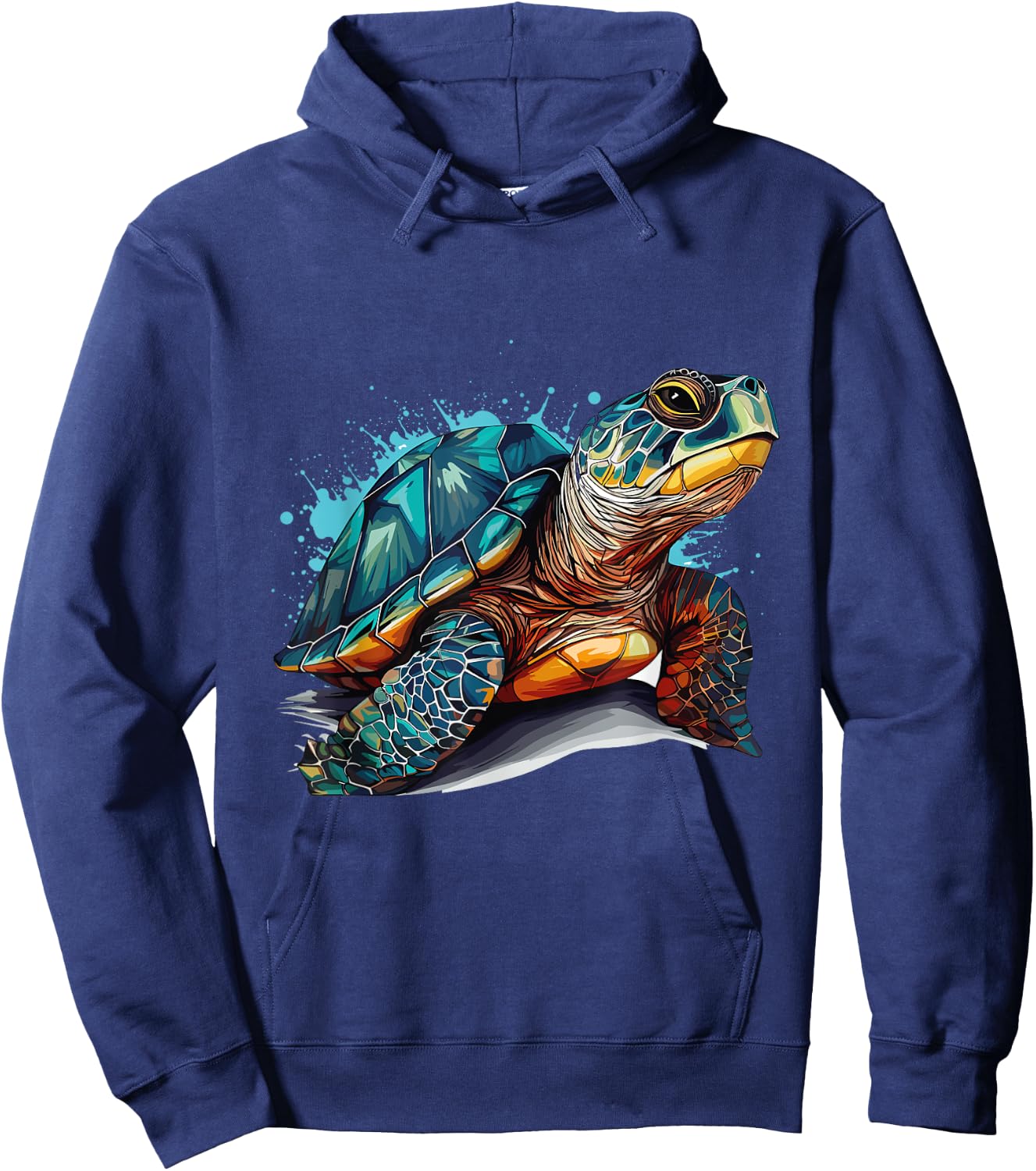 Sea Turtle in the Ocean, Turtles Lover Hoodie - Hoodie | Navy