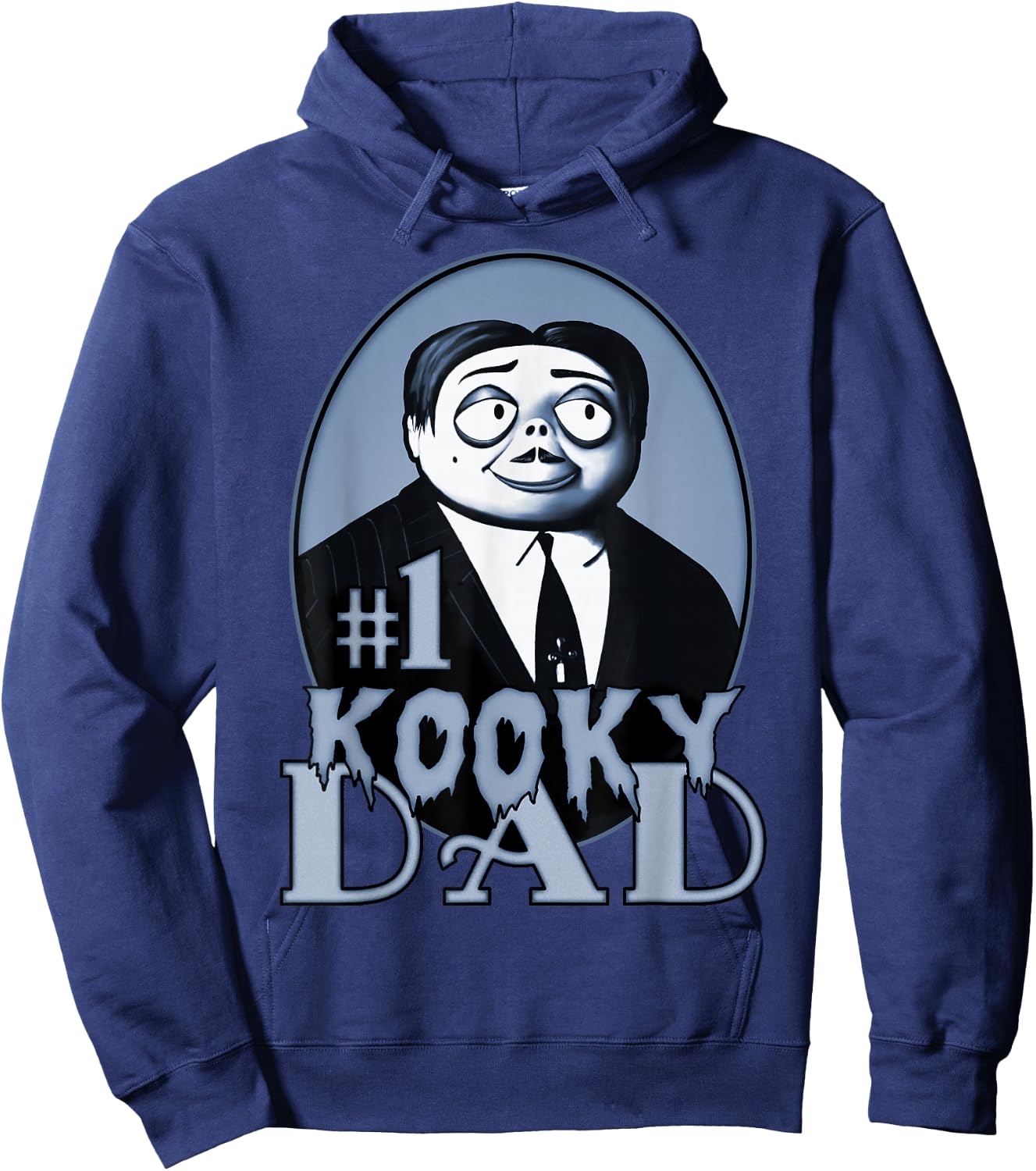 The Addams Family Father's Day Gomez Number One Kooky Dad Hoodie - Hoodie | Navy