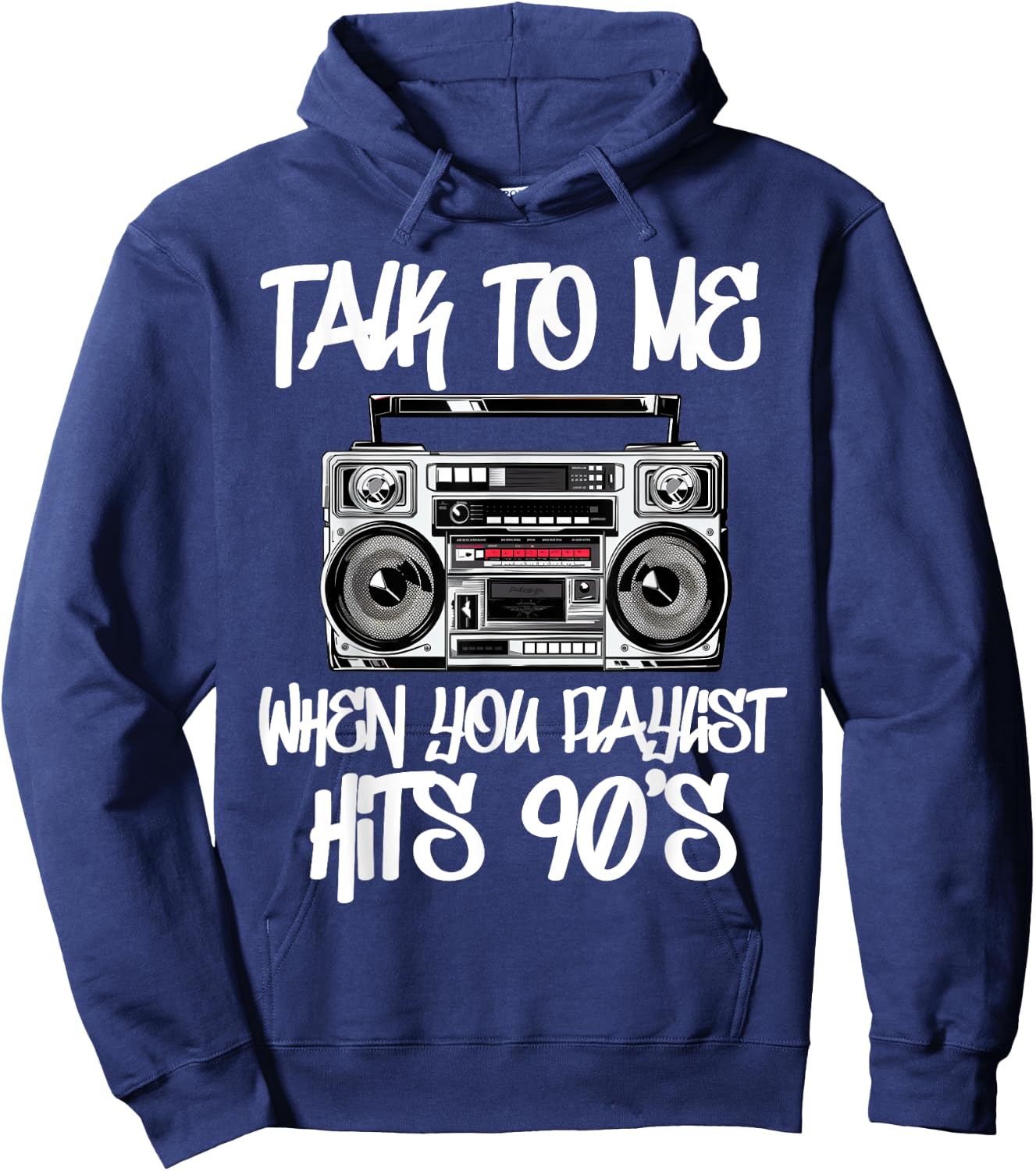 Hip Hop Men Women Old School 90s Rap Music 50th Year Hoodie - Hoodie | Navy