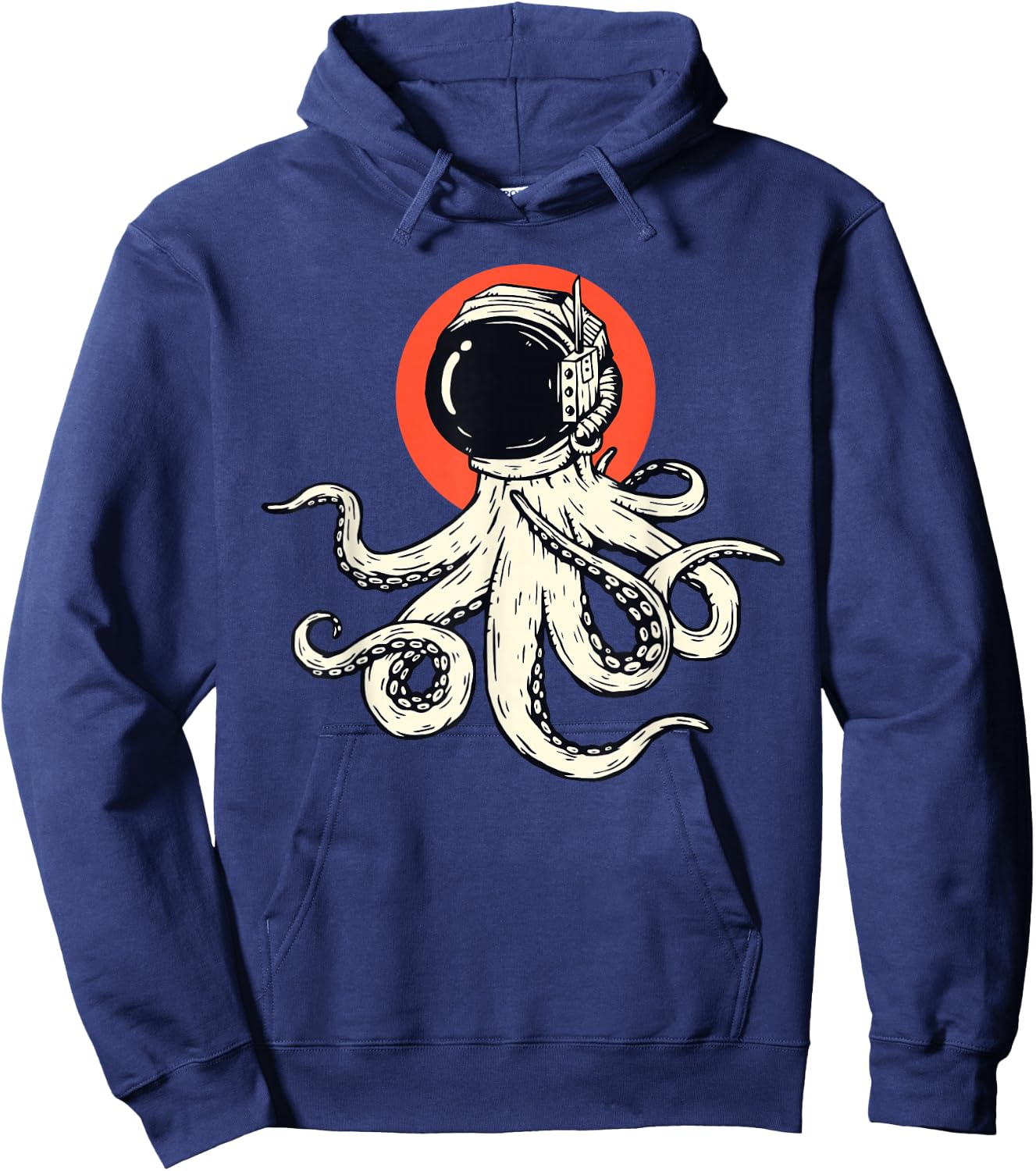 Funny Octopus Alien Gift Outer Space UFO Mars Scifi Hoodie - Hoodie | Navy