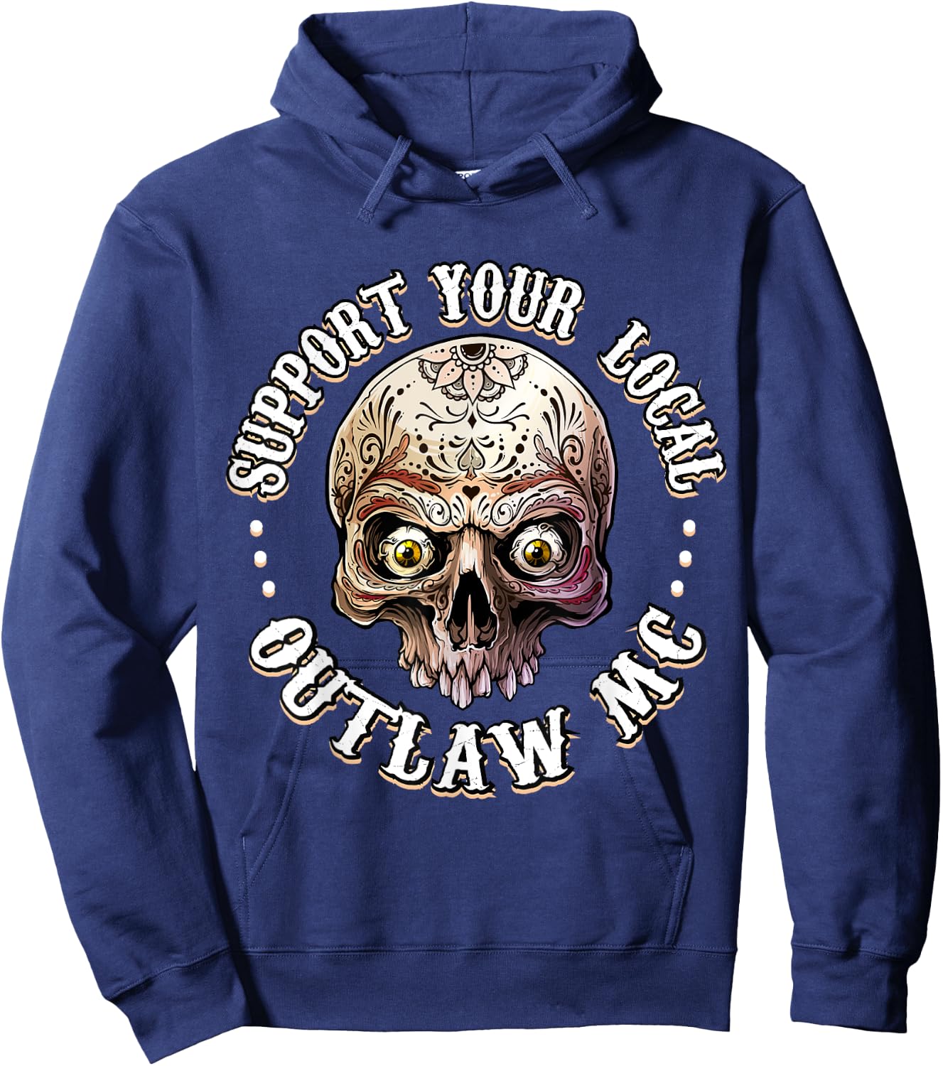 Support Your Local Outlaw 06 Hoodie - Hoodie | Navy