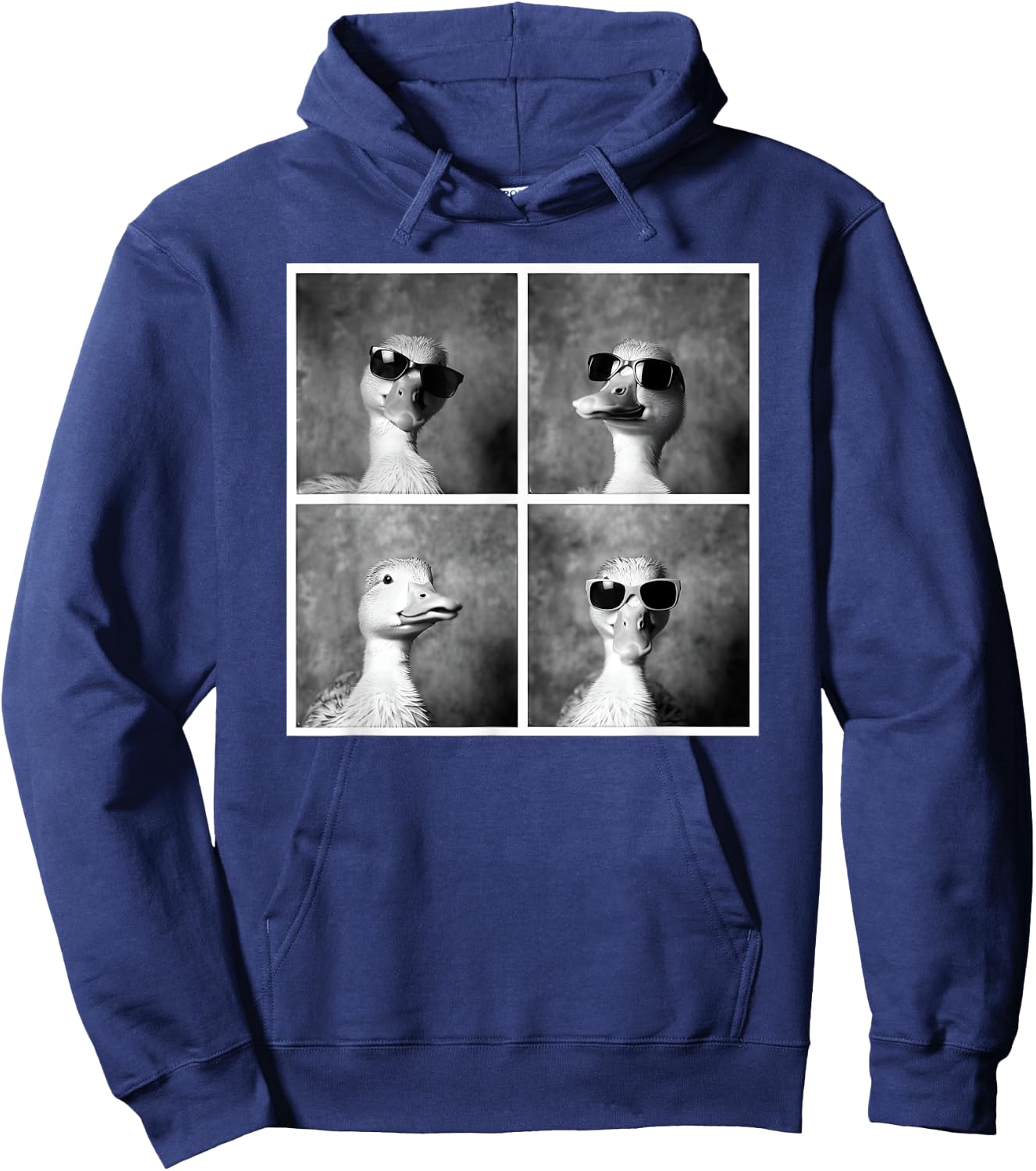 Cool Duck Face Quirky Farm Farming Funny Duck Lover Hoodie - Hoodie | Navy
