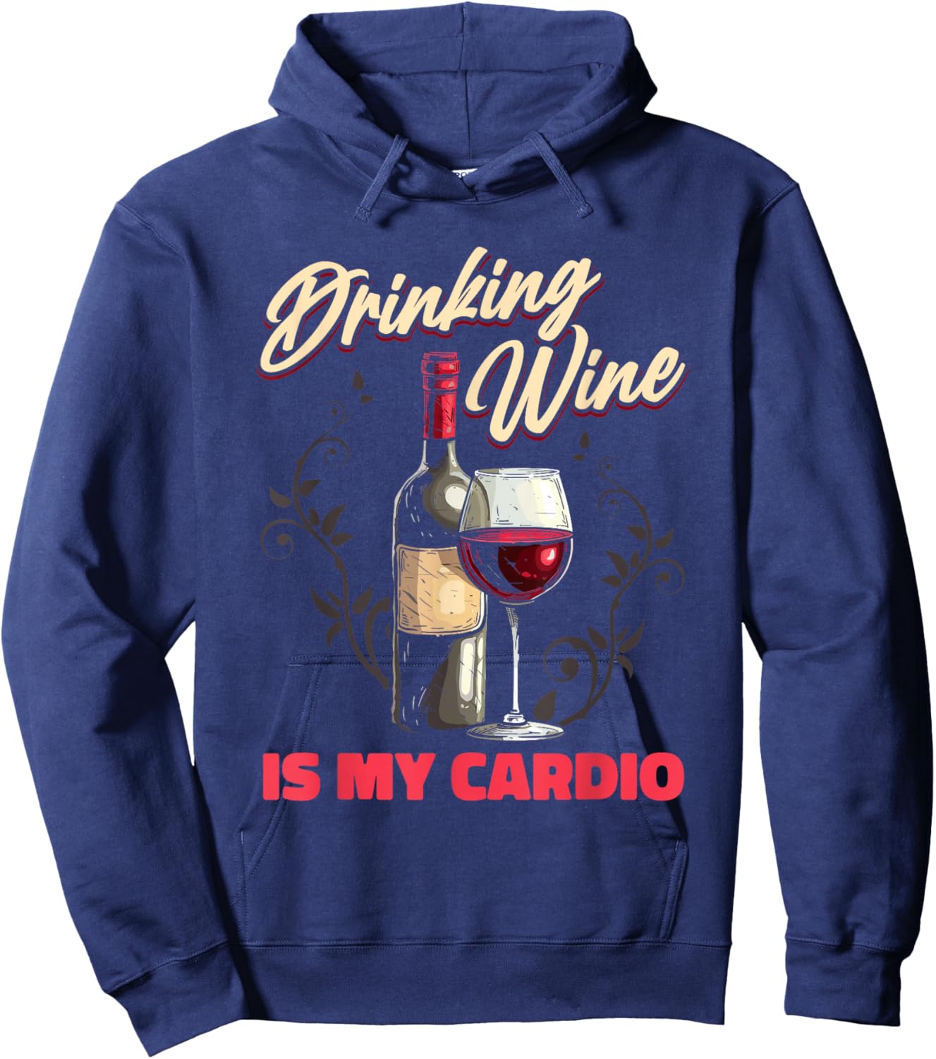 Wine - Vines Sommelier White Wine Red Wine Winemaker Hoodie - Hoodie | Navy