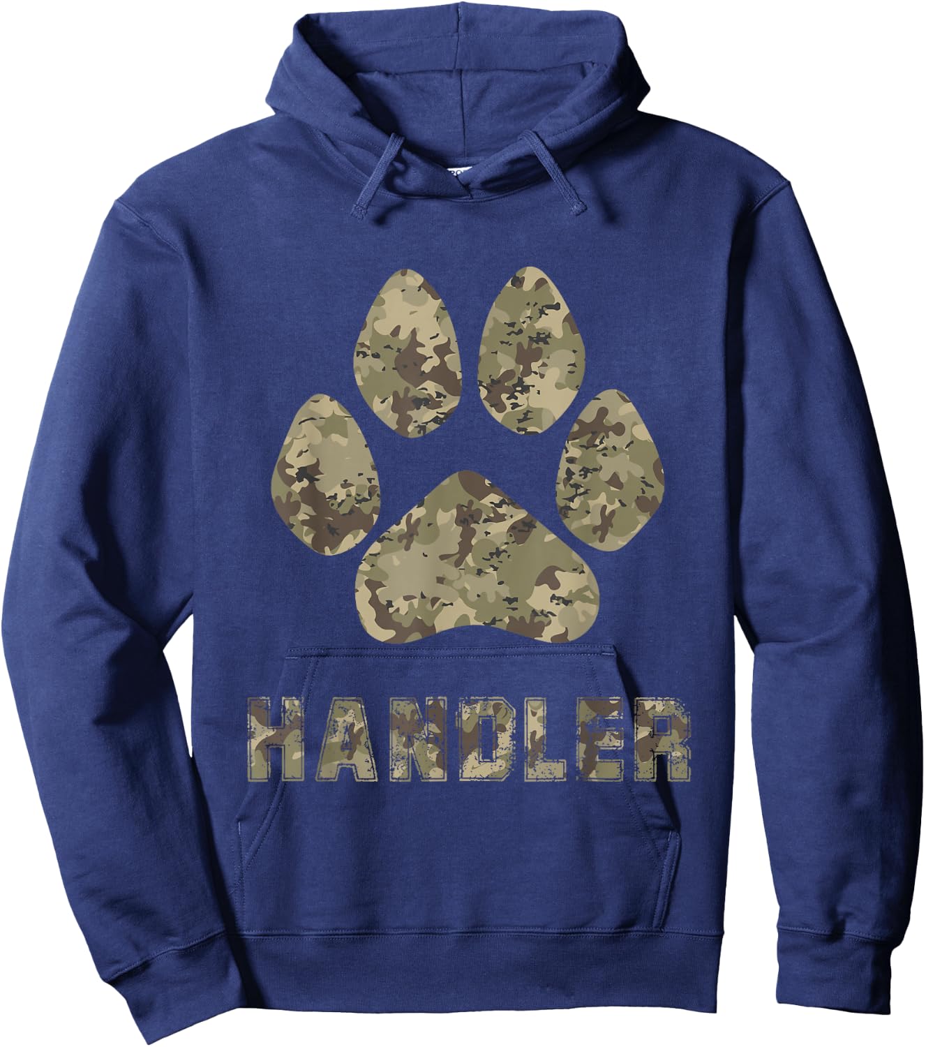 Army Camo MWD Military Working Dogs K-9 Handler Shirt Gift Hoodie - Hoodie | Navy