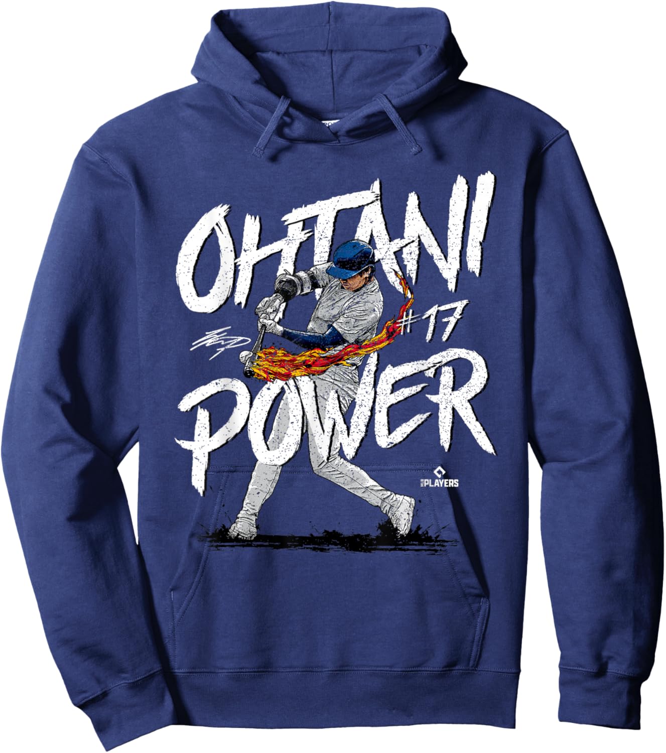 Ohtani Power Shohei Ohtani Los Angeles Baseball MLBPA Hoodie - Hoodie | Navy