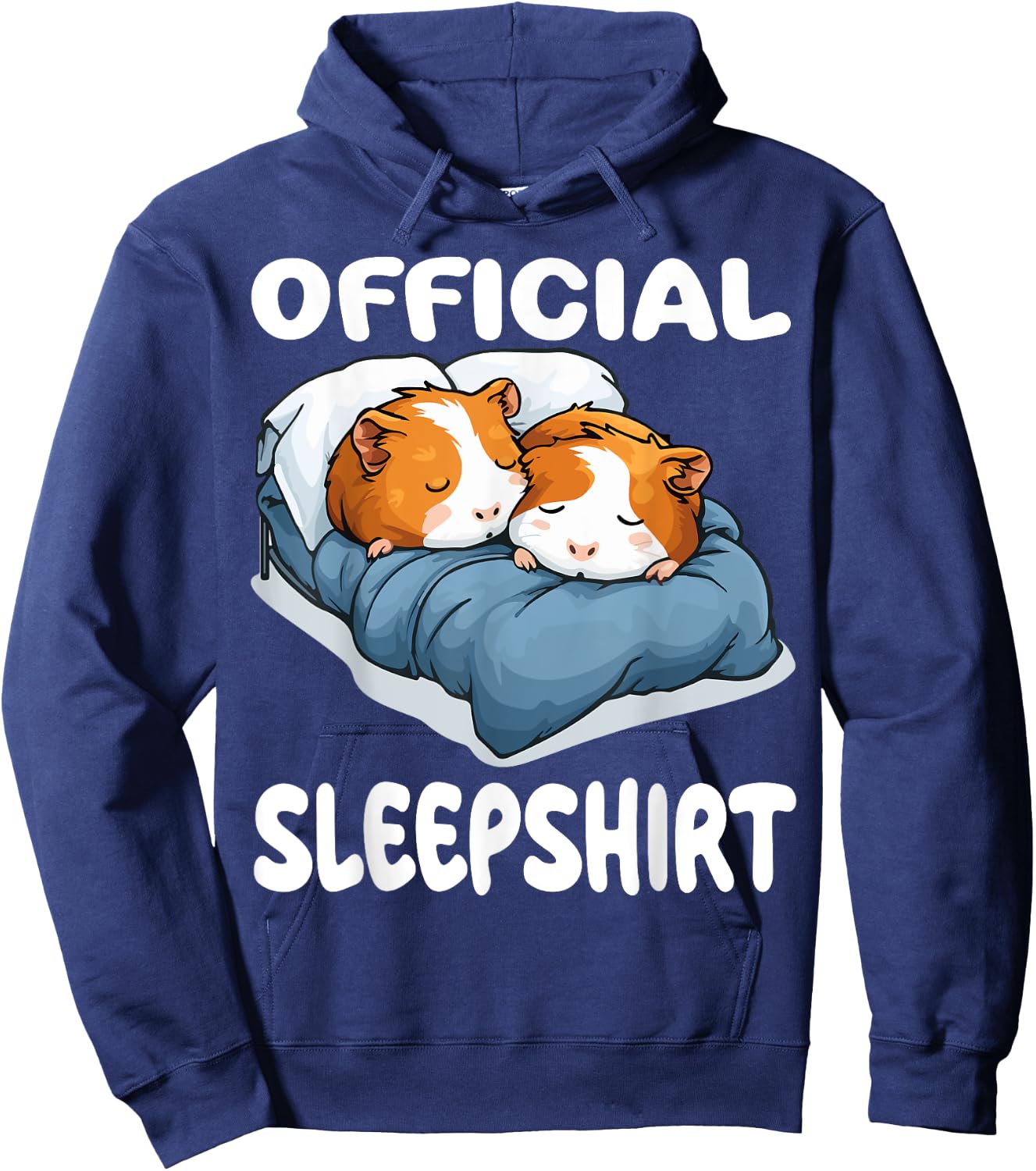 Guinea Pig Official Sleepshirt Pajamas Nightgown Hoodie - Hoodie | Navy