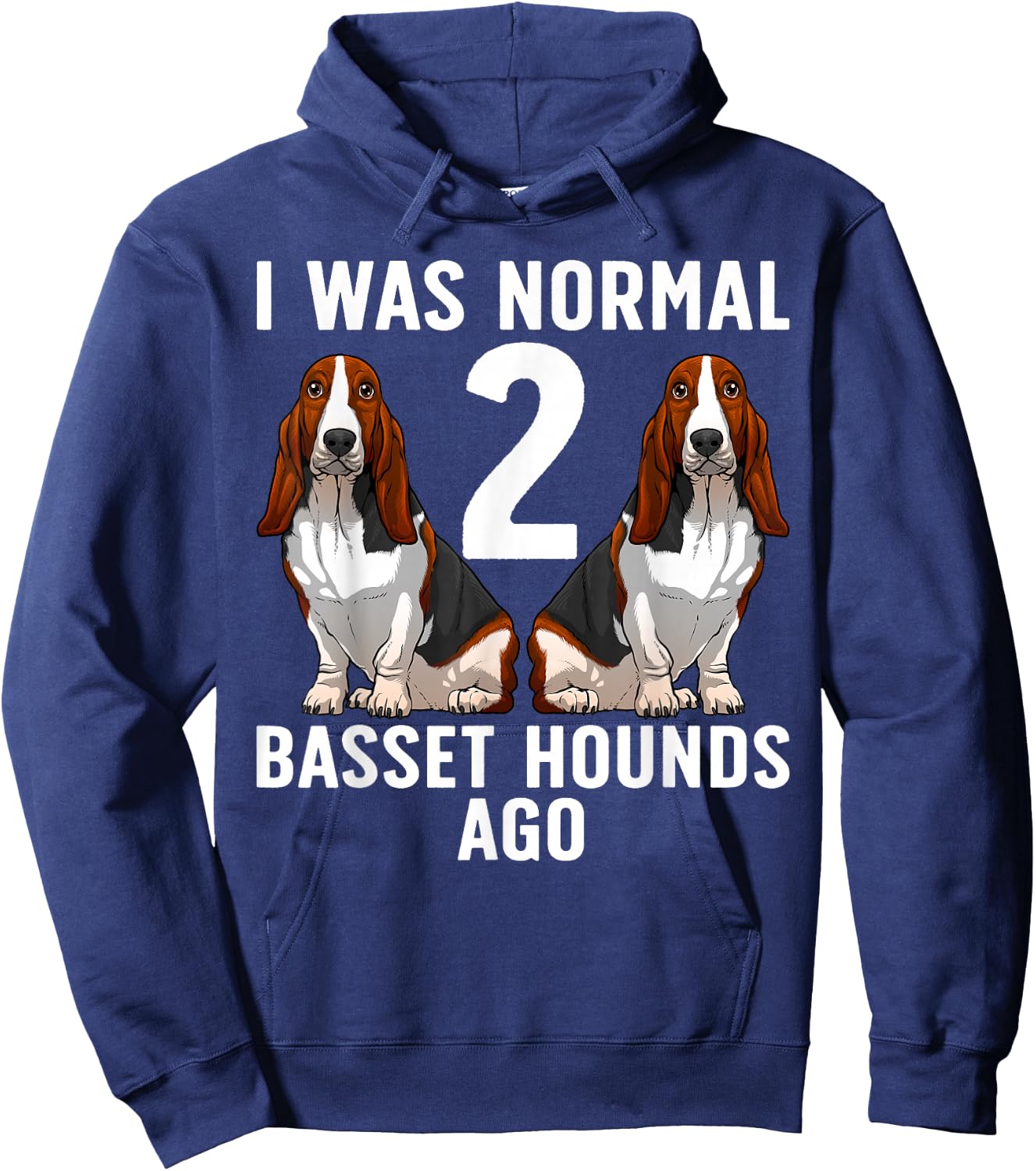 Funny Basset Hound Design Women Basset Hound Lover Hoodie - Hoodie | Navy