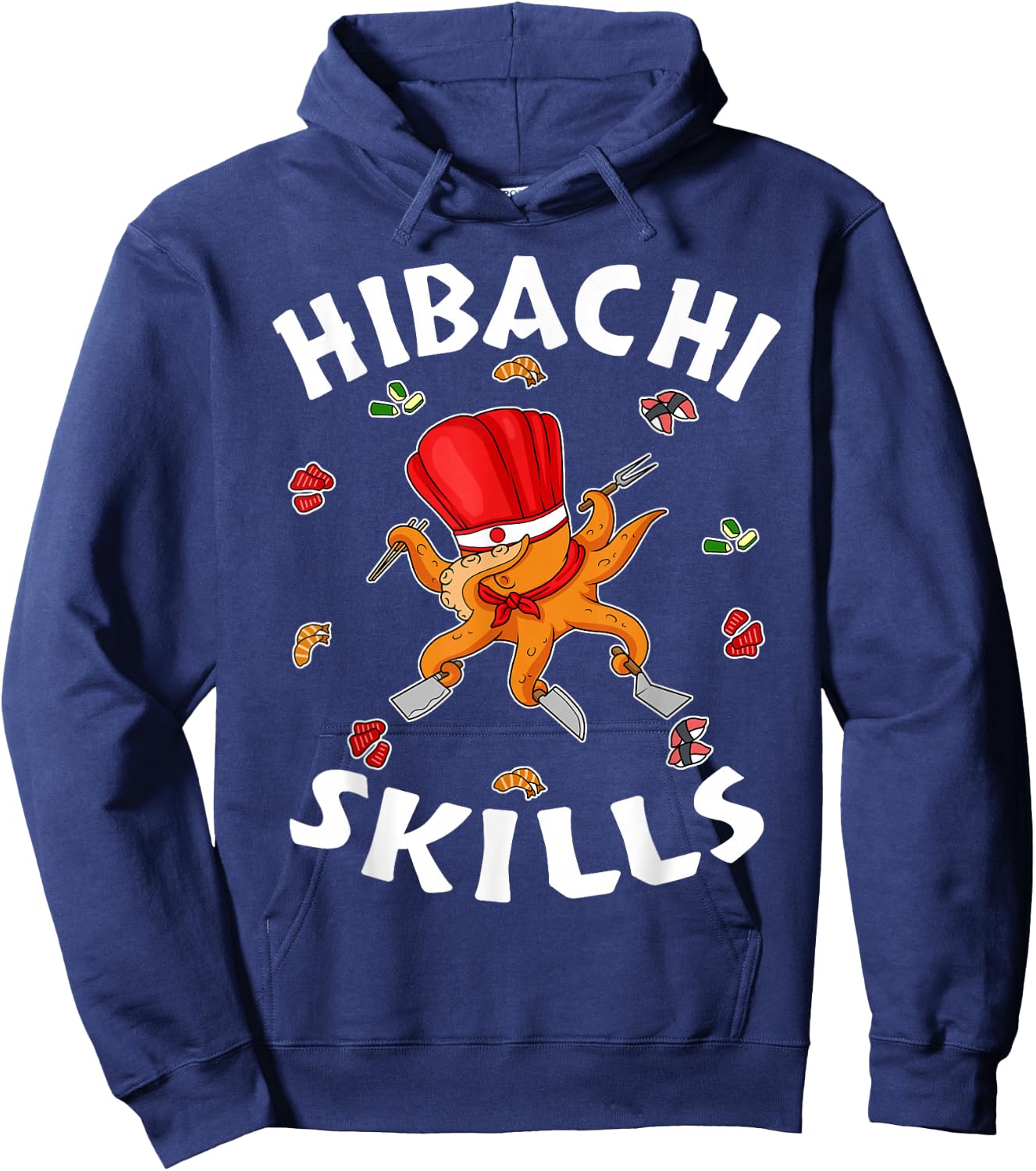 Hibachi Gifts Hibachi Connoisseur Hibachi Chef Hibachi Grill Hoodie - Hoodie | Navy