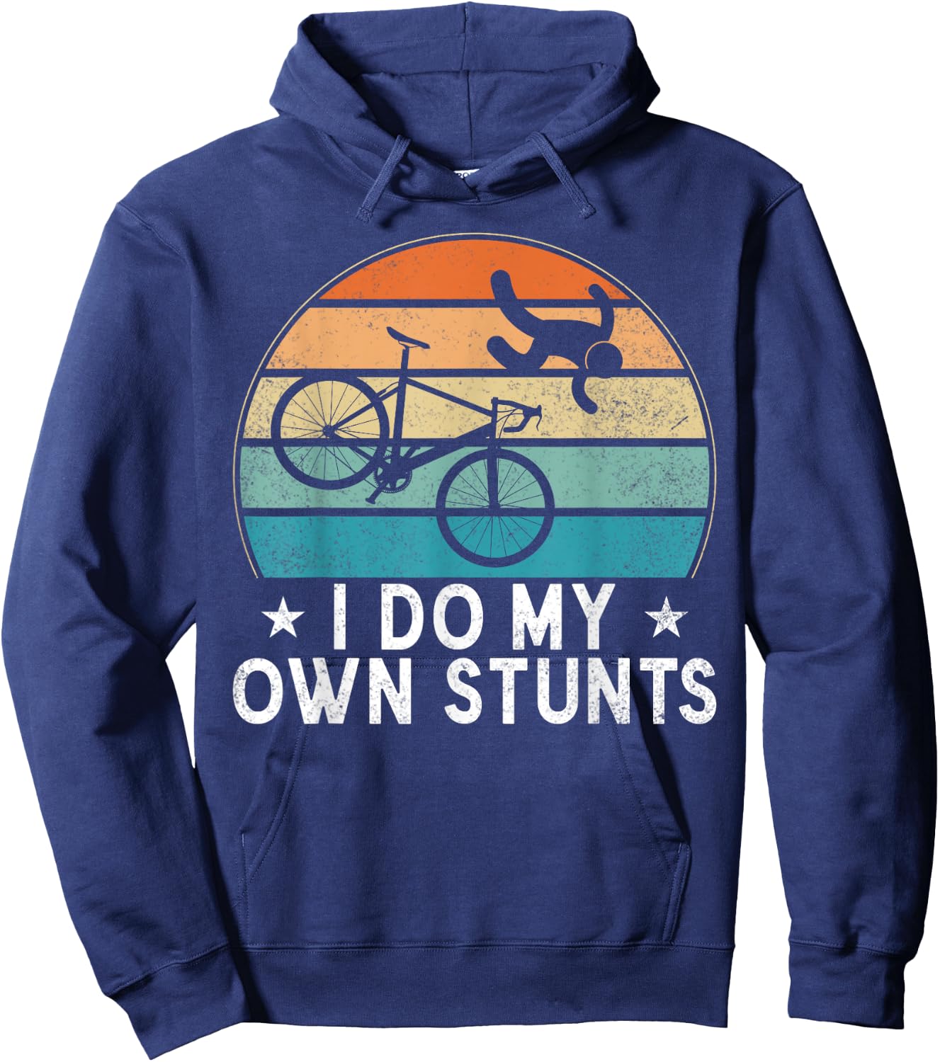 I Do My Own Stunts Cycling Bicycle Cycling Lover Hoodie - Hoodie | Navy
