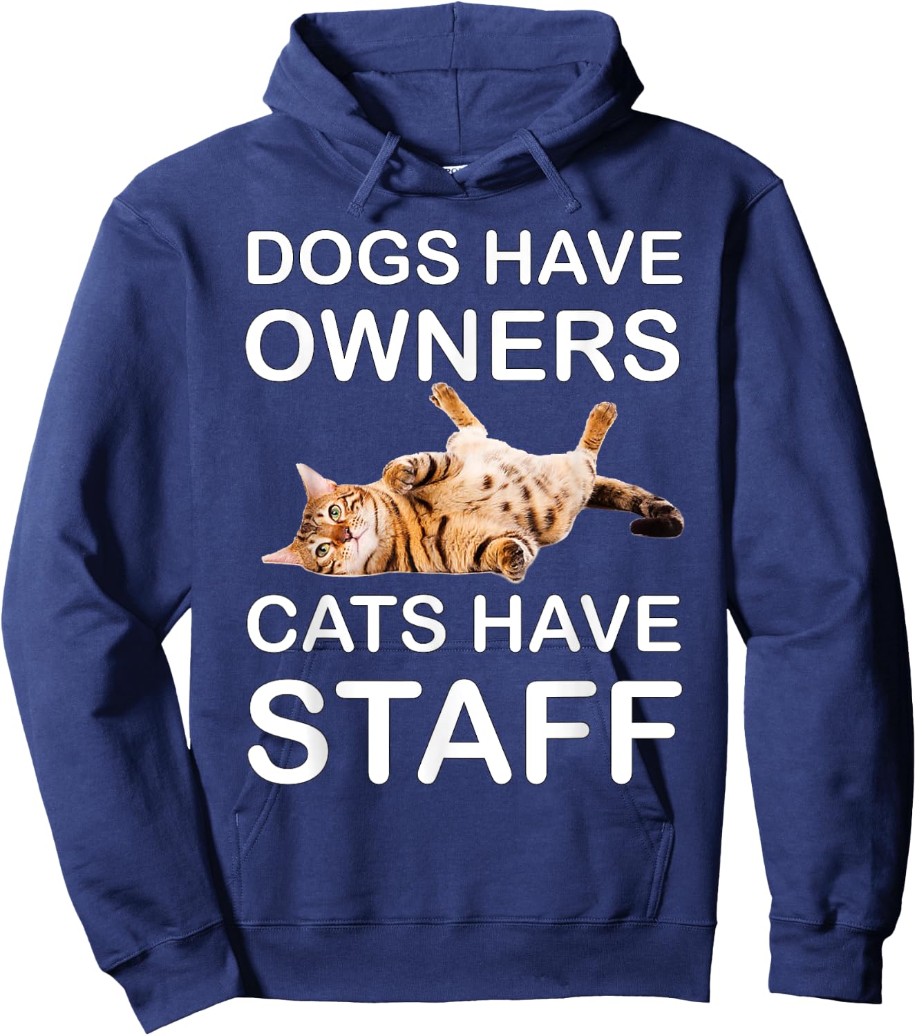 Cat Shirts /Women - Funny Cat Shirts for Cat Dad/Mom Hoodie - Hoodie | Navy
