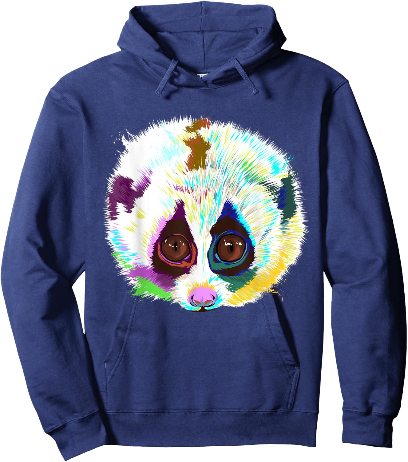 Splash Slow Loris Hoodie - Hoodie | Navy