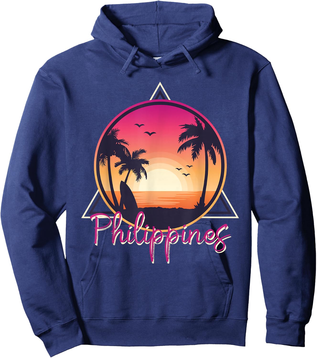 Philippine Pride Beach Surfing Gift Philippines Hoodie - Hoodie | Navy