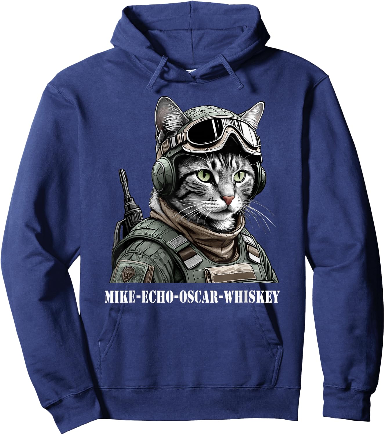 Tactical Cat or Tacticat Women Hoodie - Hoodie | Navy