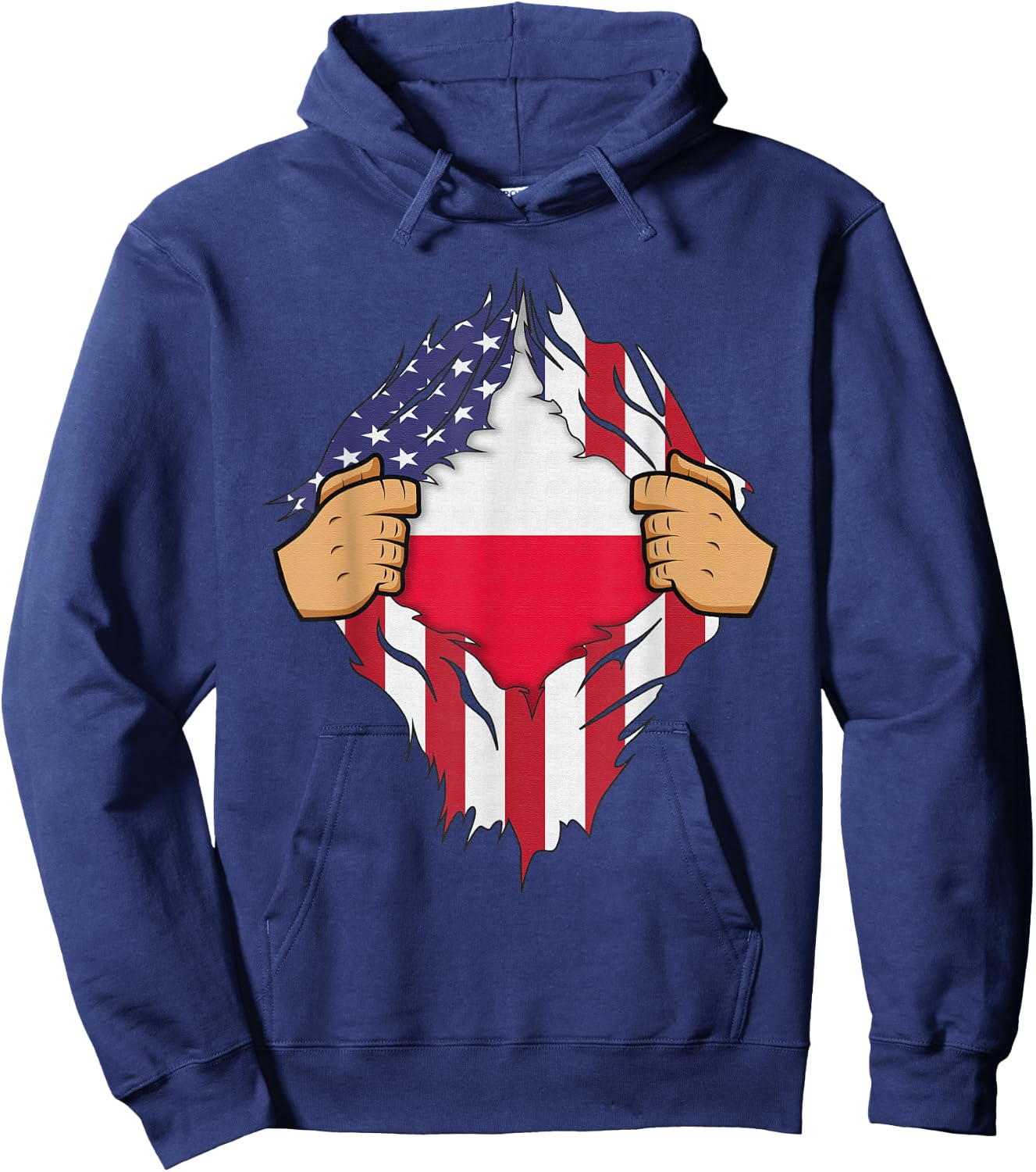 POLISH FLAG POLAND Men Women Kids Gift Hoodie - Hoodie | Navy