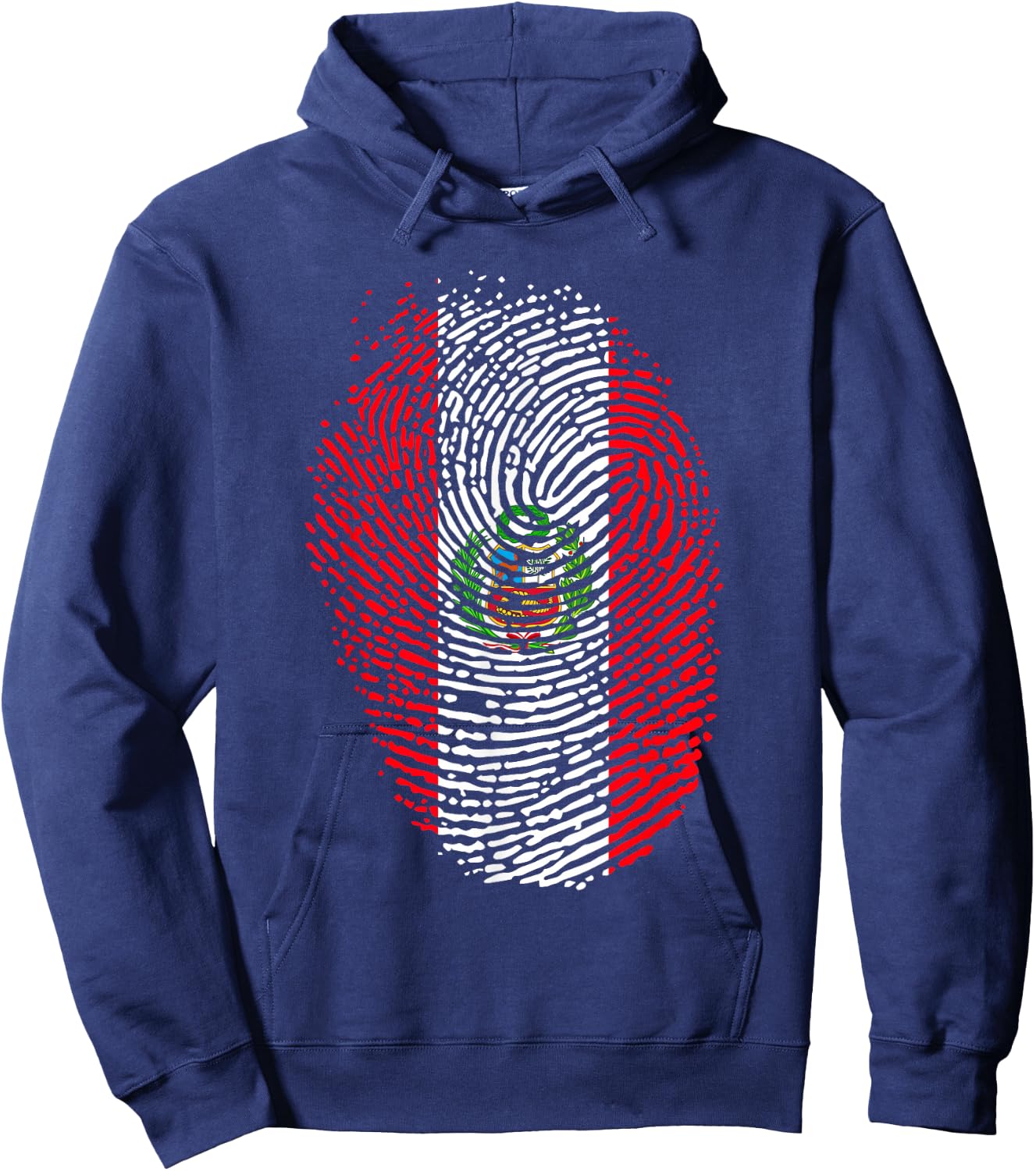Fingerprint Gift Children Peru Hoodie - Hoodie | Navy