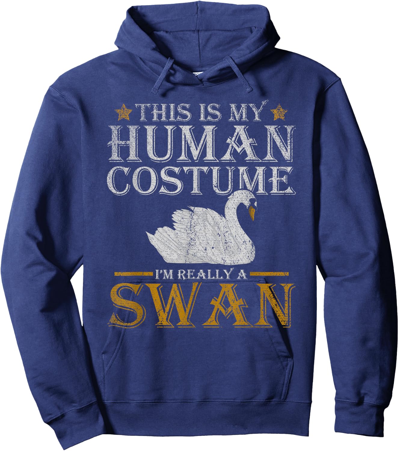 Pretty Animal Beautiful Bird Funny Costume Swan Hoodie - Hoodie | Navy