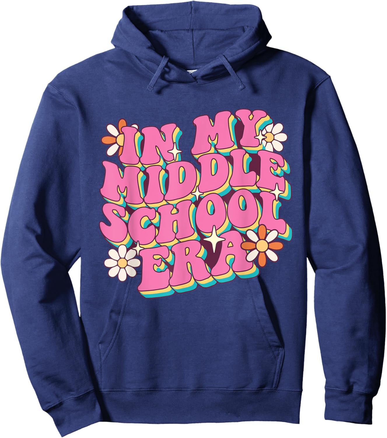 In My Middle School Era - Teacher Student School Women Kids Hoodie - Hoodie | Navy