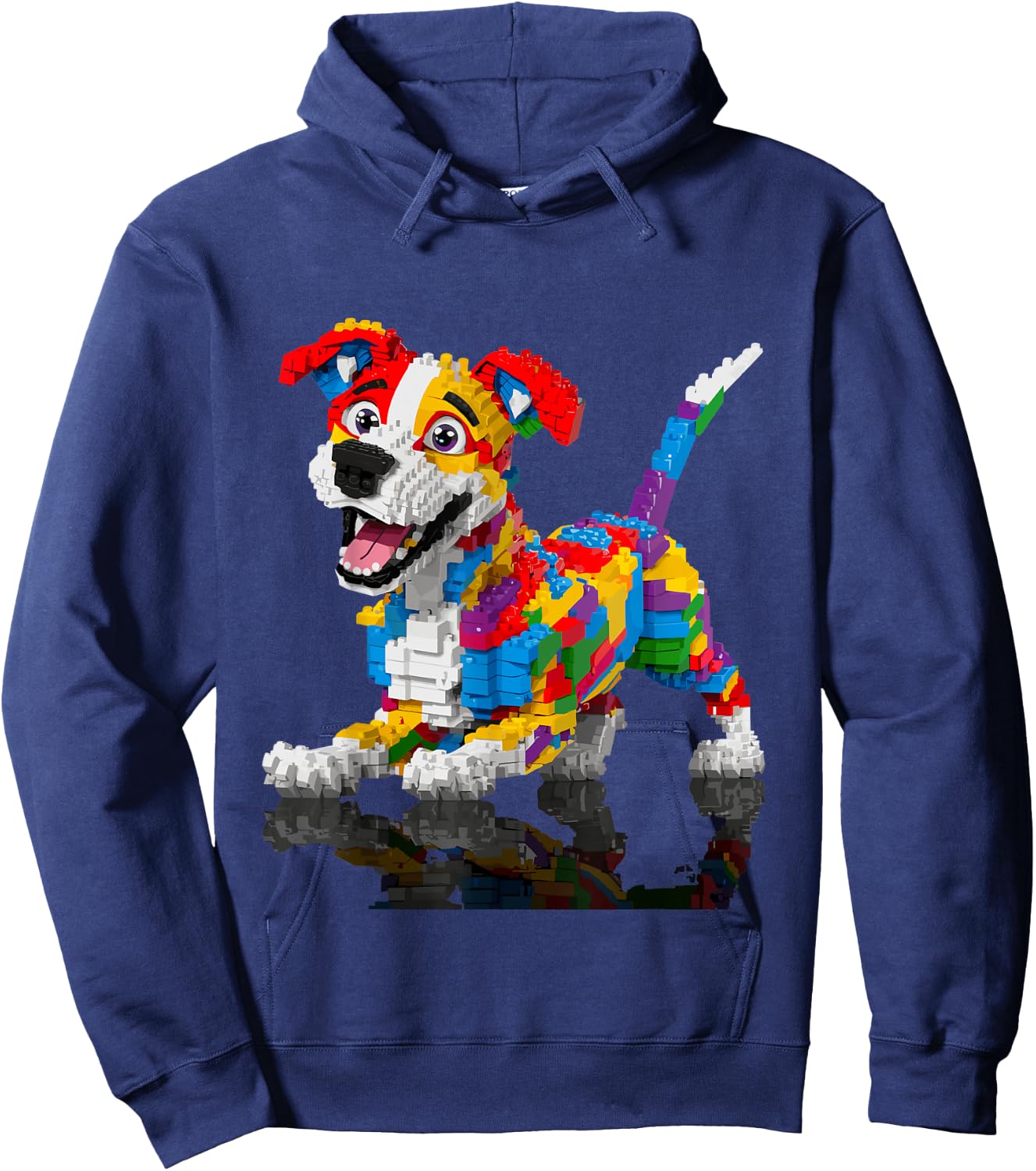 Master Builder Kids Building Blocks Dog Brick Builder Hoodie - Hoodie | Navy