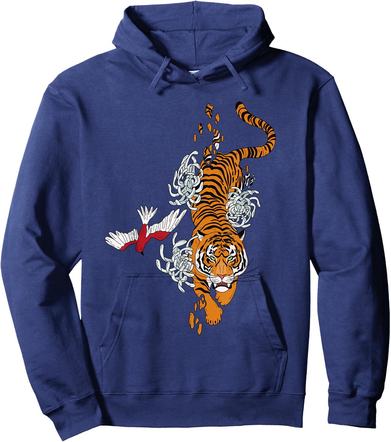 Unique Japanese wild spirit Tiger | My spirit Animal Hoodie - Hoodie | Navy