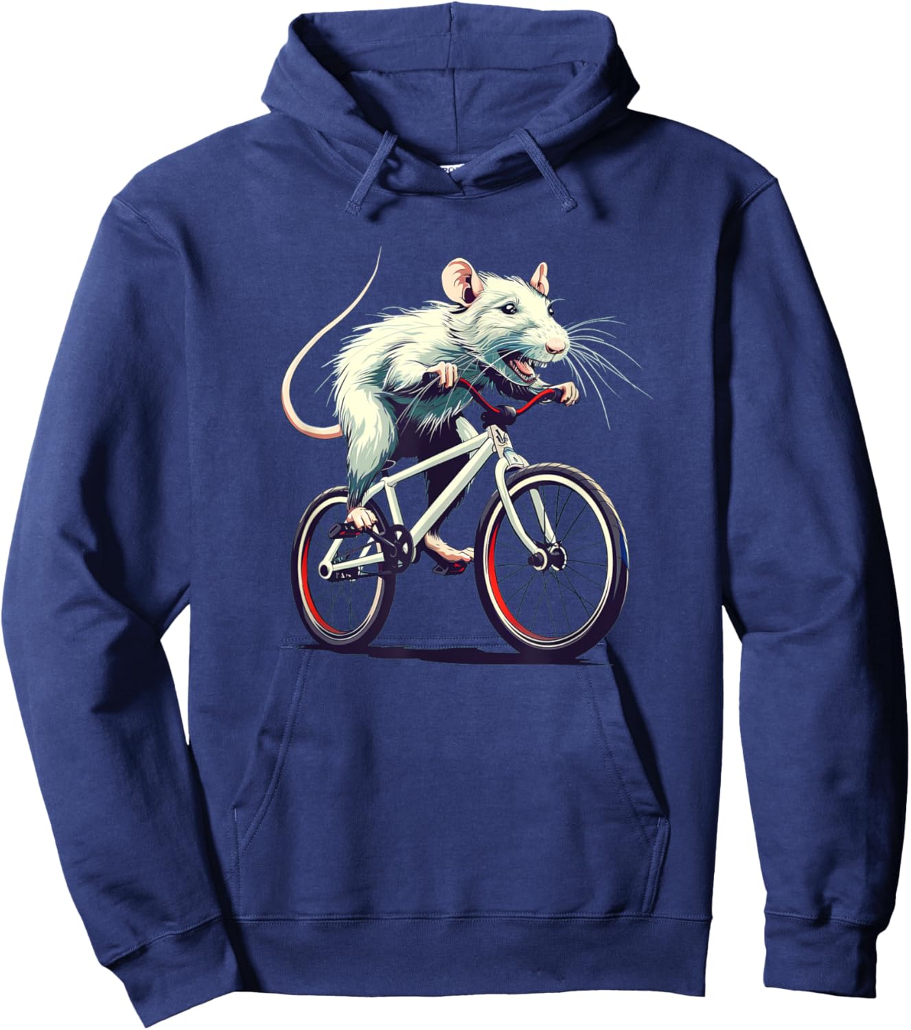 Riding white Rat Costume for Adults and Kids Hoodie - Hoodie | Navy