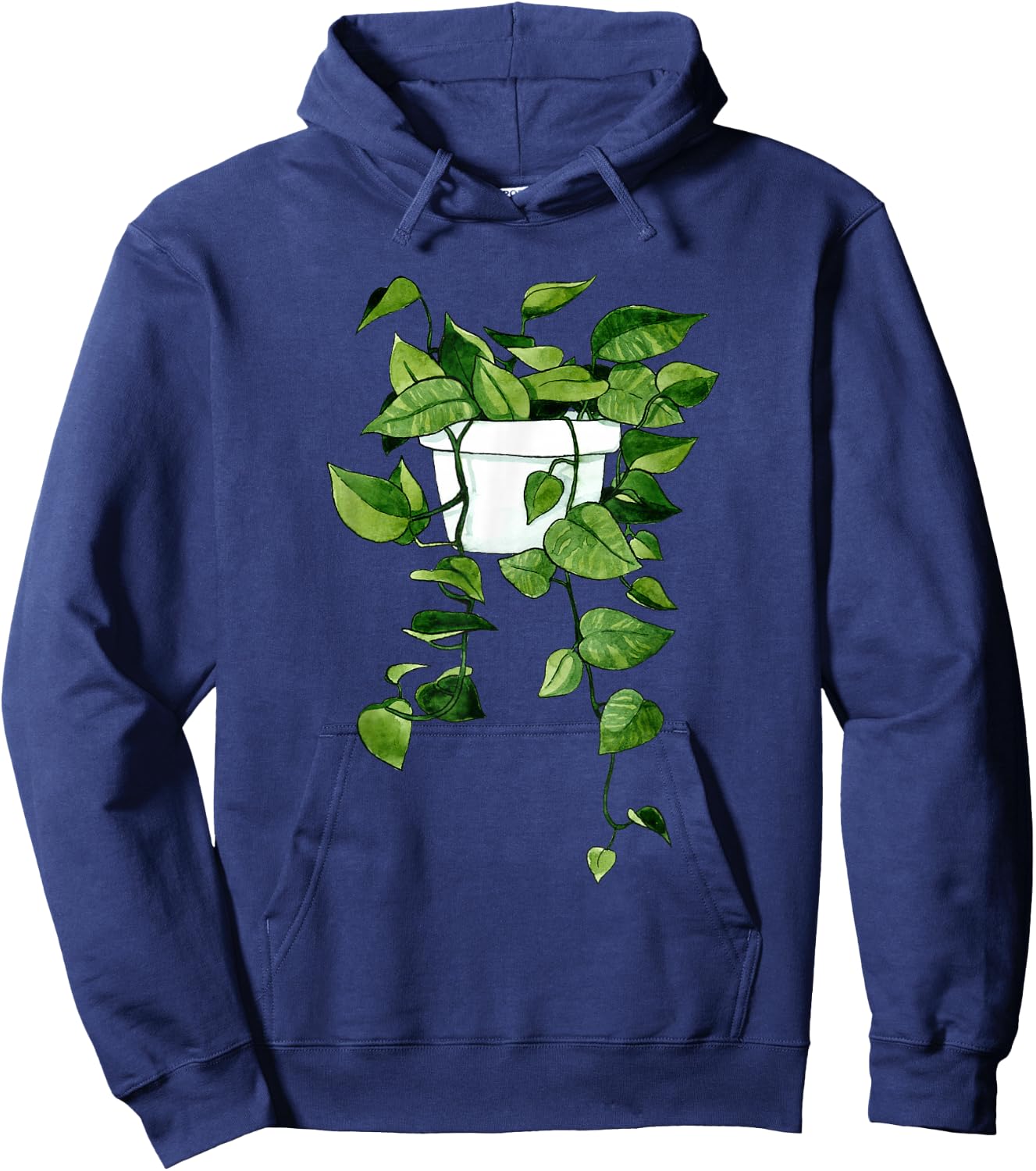 Golden Pothos House Plant Garden Ceylon Creeper Ivy Arum Hoodie - Hoodie | Navy