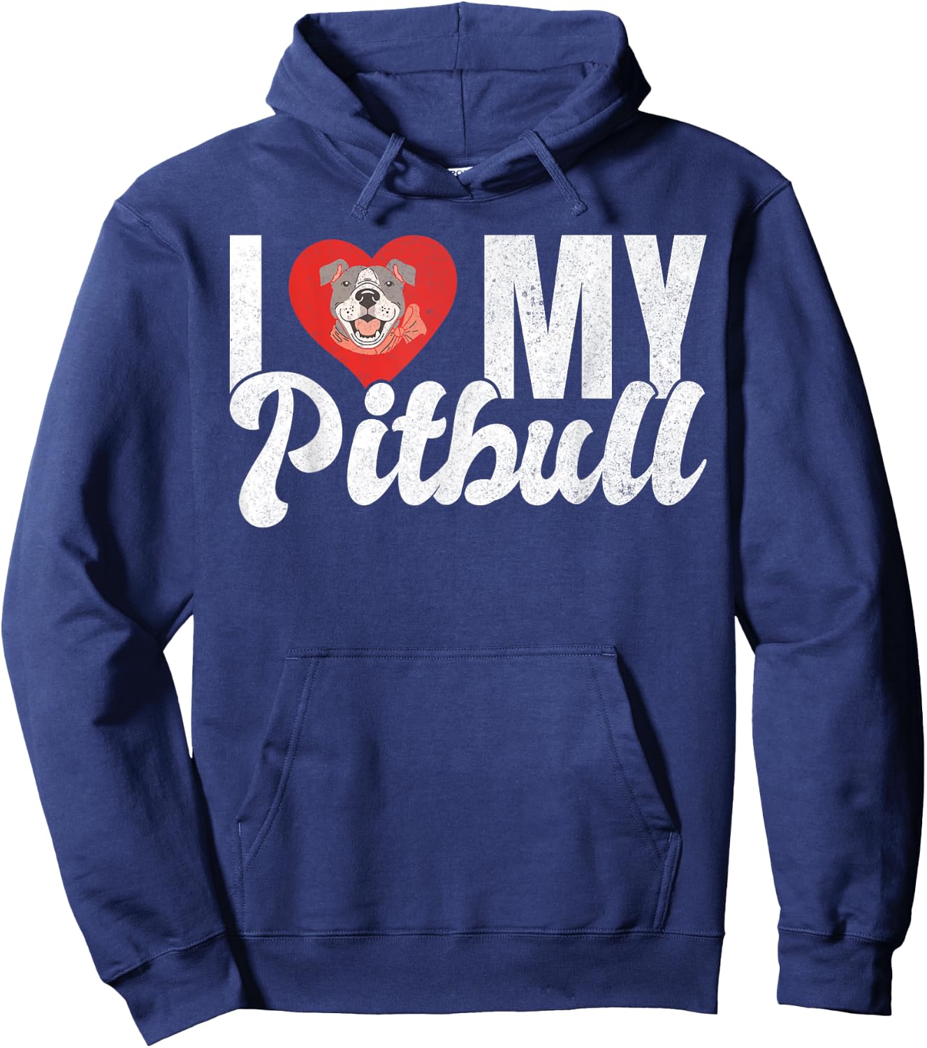 I love my Pitbull Hoodie - Hoodie | Navy