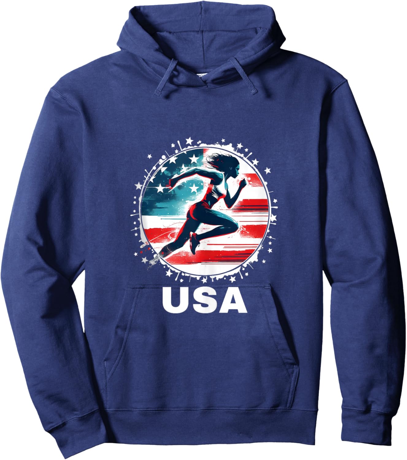 USA Team Track and Field Shirt Men Women Kids Track & Field Hoodie - Hoodie | Navy