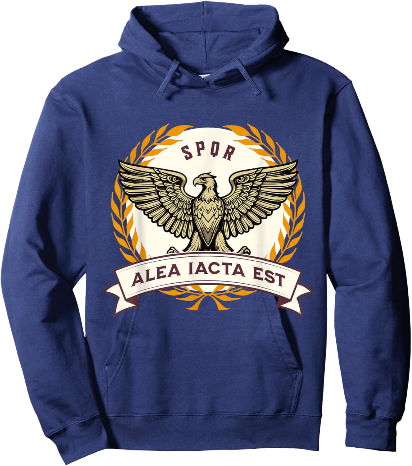 Alea Iacta Est Julius Caesar Quote the Die is Cast Hoodie - Hoodie | Navy