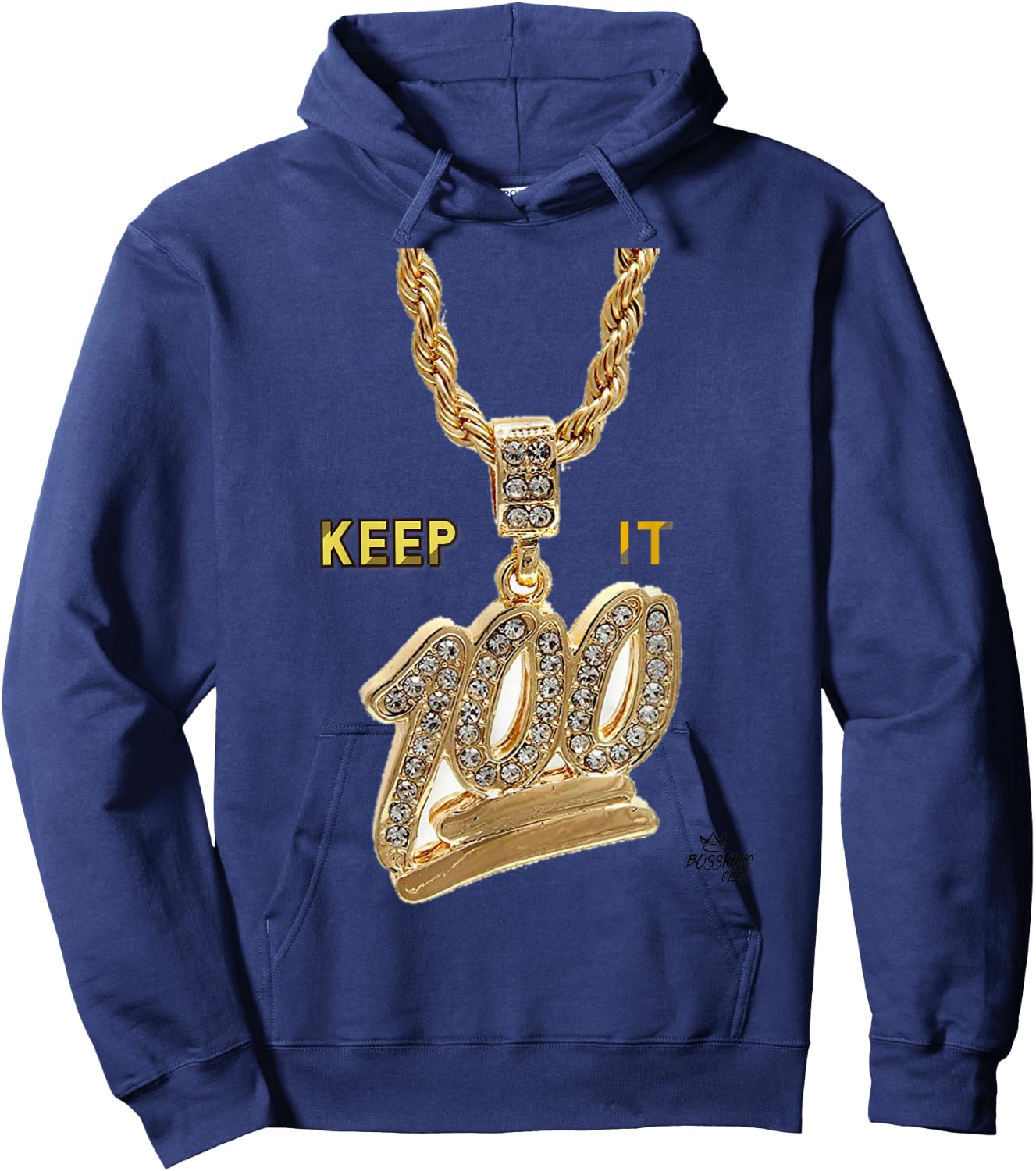 Keep it 100 Keep It Real Hip Hop Rap Music Design Hoodie - Hoodie | Navy