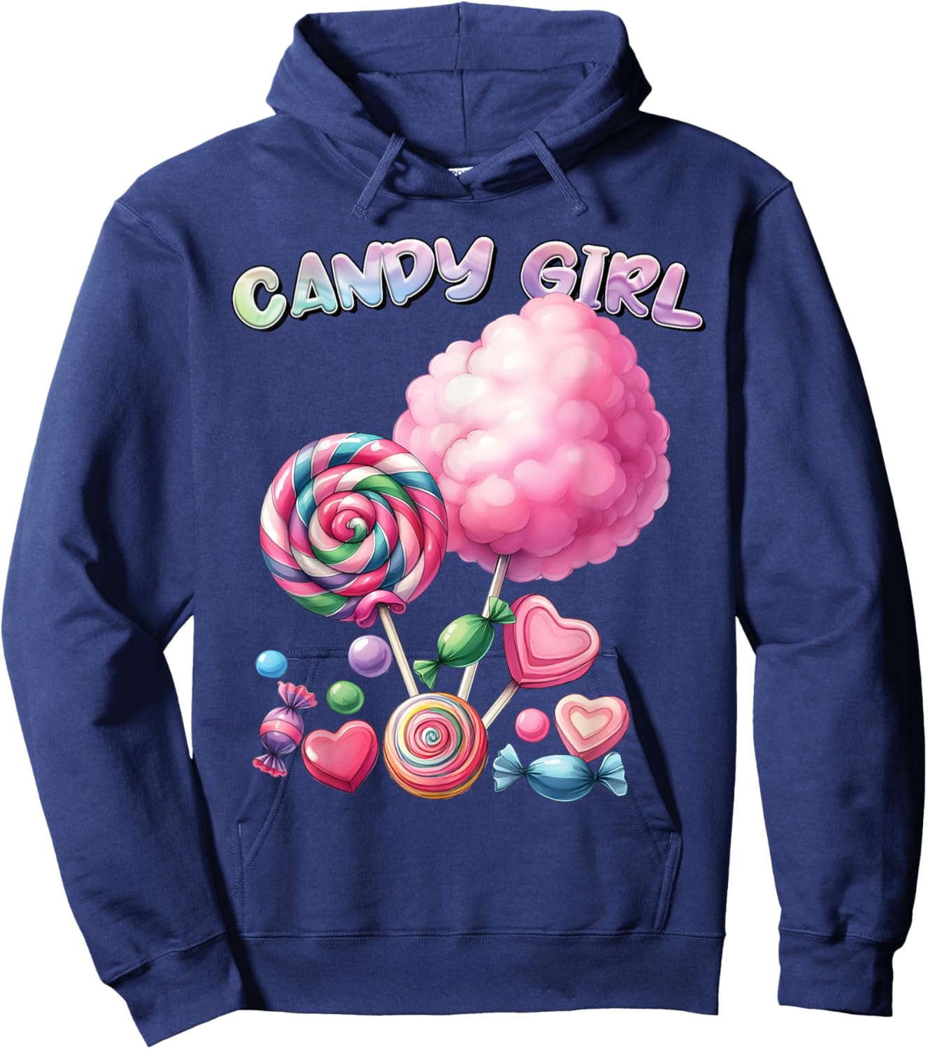 Candy Girls Dress Halloween Costume Girls Treat Lover Hoodie - Hoodie | Navy
