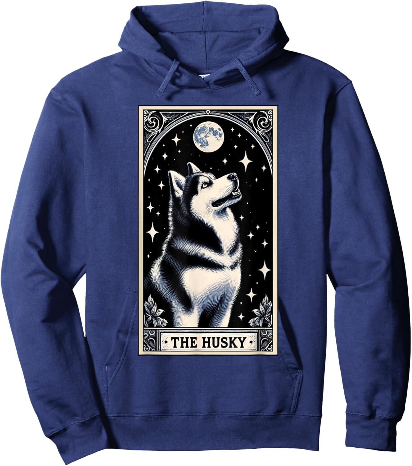 Funny The Husky Tarot Card Men Women Kids Siberian Husky Hoodie - Hoodie | Navy
