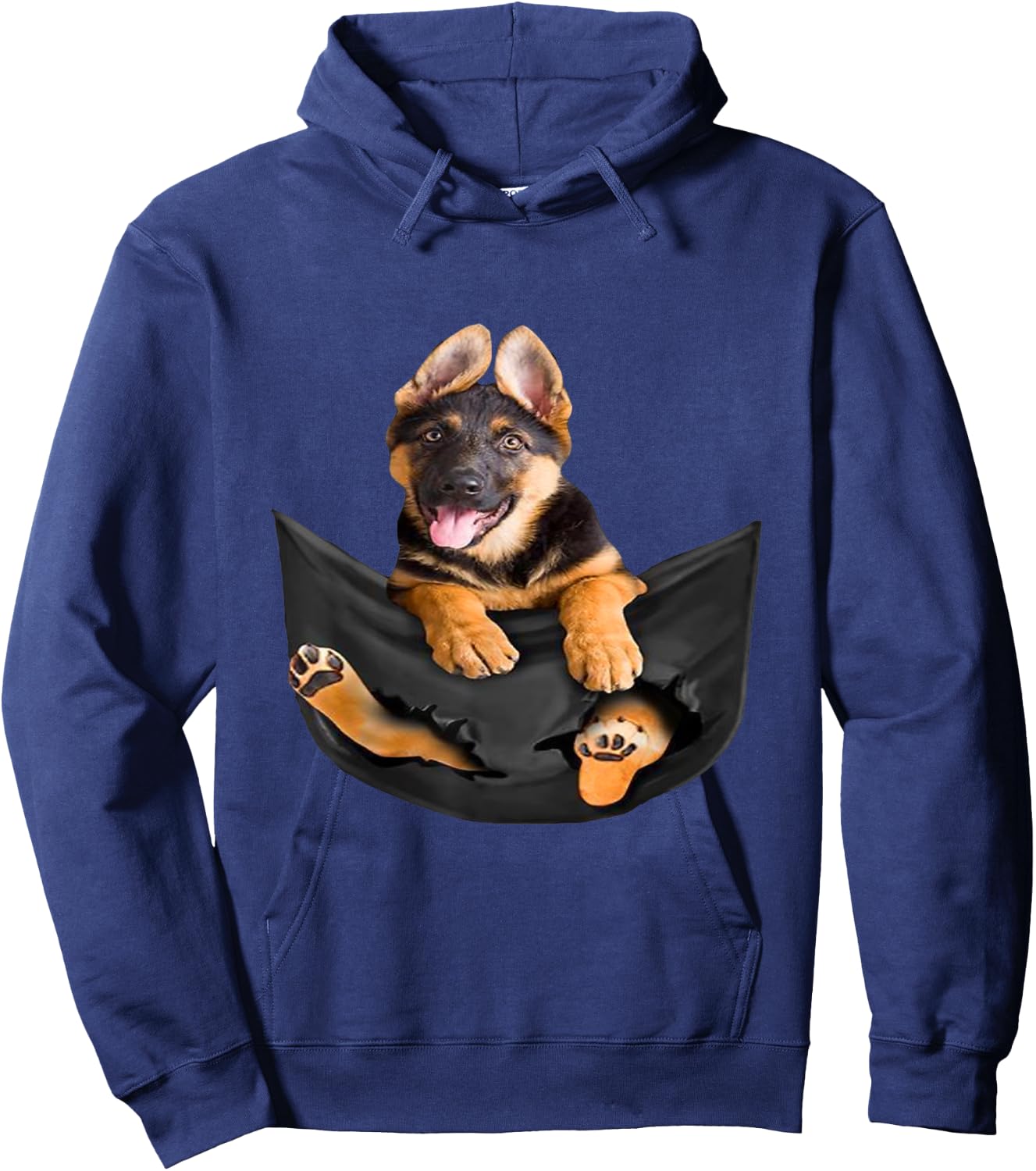 Dog Lovers Gifts German shepherd In Pocket Funny Dog Face Hoodie - Hoodie | Navy