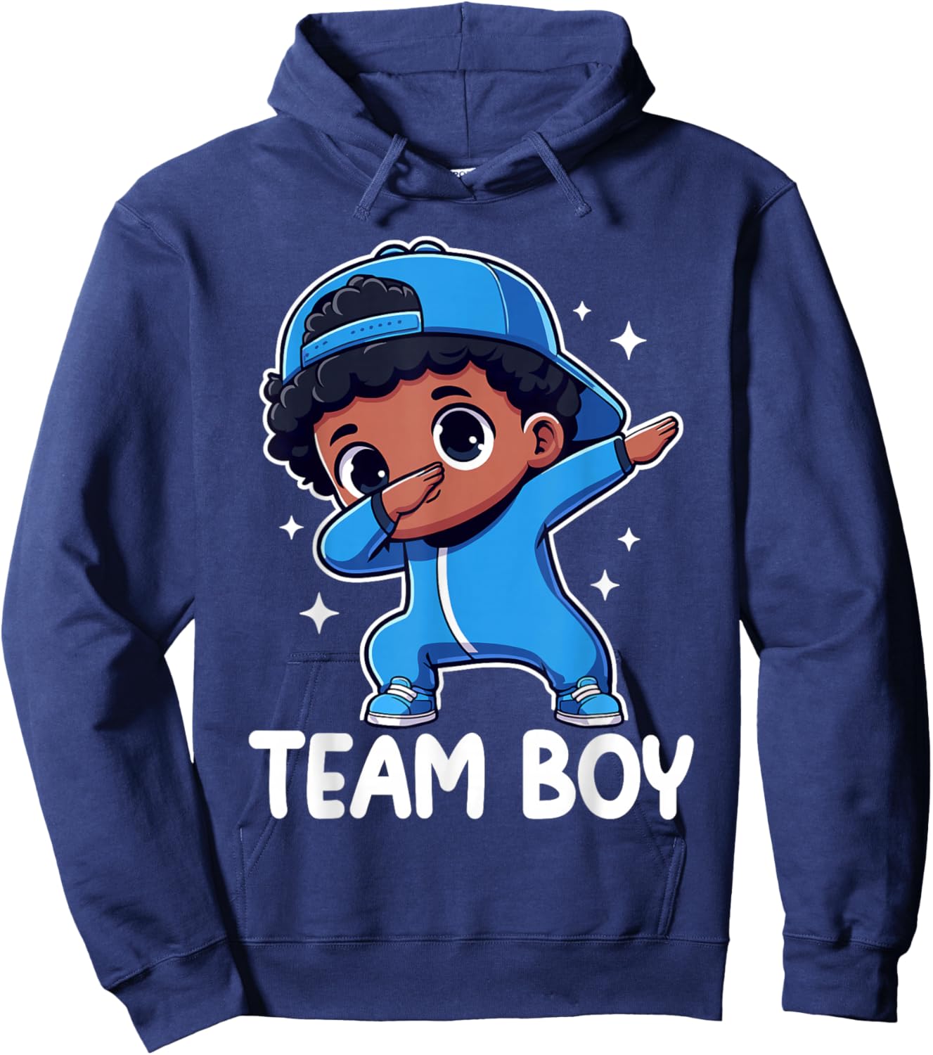 Gender Reveal Party Team Boy Baby Dabbing Announcement Hoodie - Hoodie | Navy