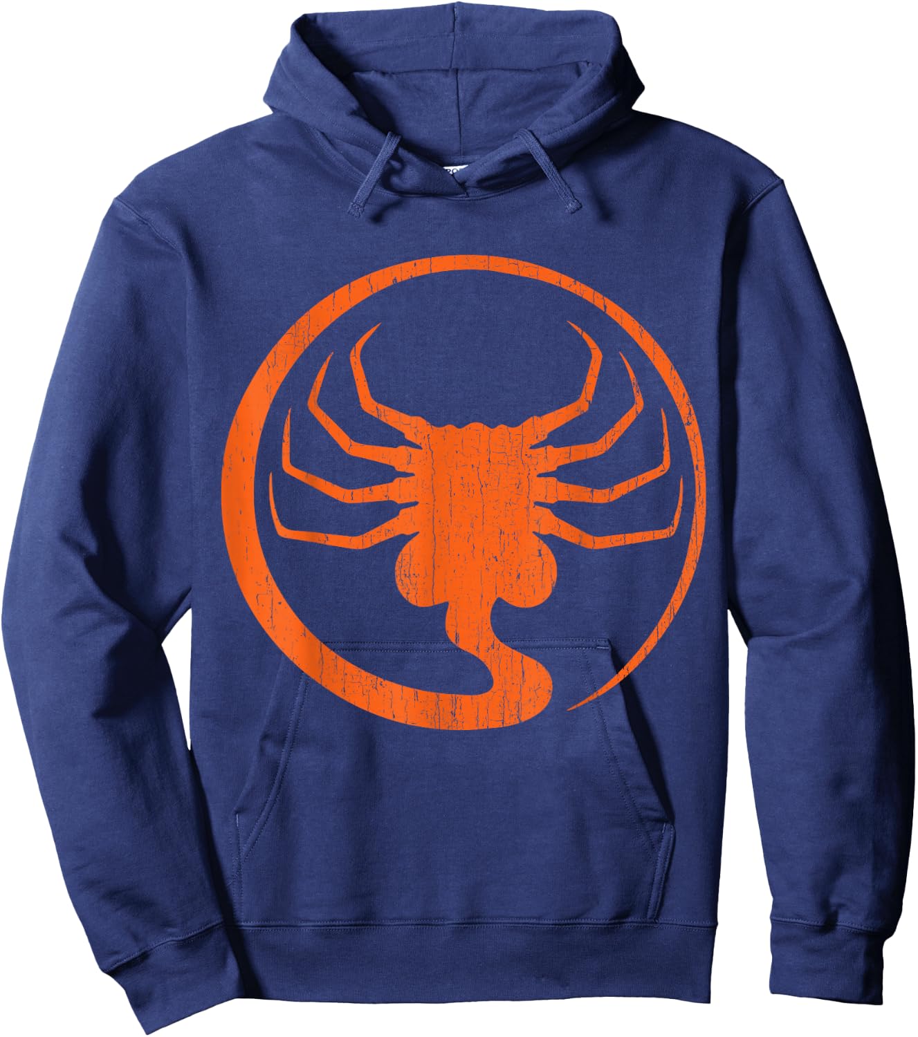 Halloween Scary Alien Parasite Horror Pumpkin Lazy Costume Hoodie - Hoodie | Navy
