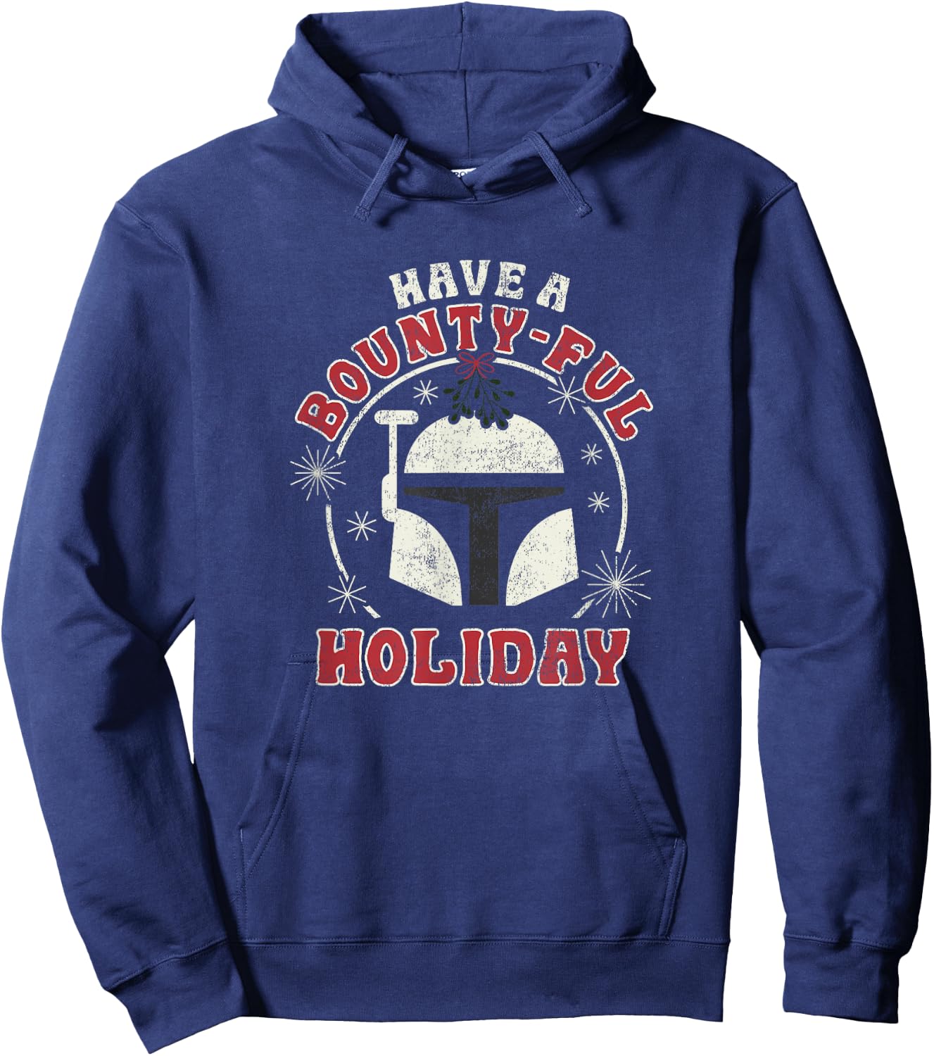 Star Wars Christmas Boba Fett Have A Bounty-Ful Holiday Hoodie - Hoodie | Navy