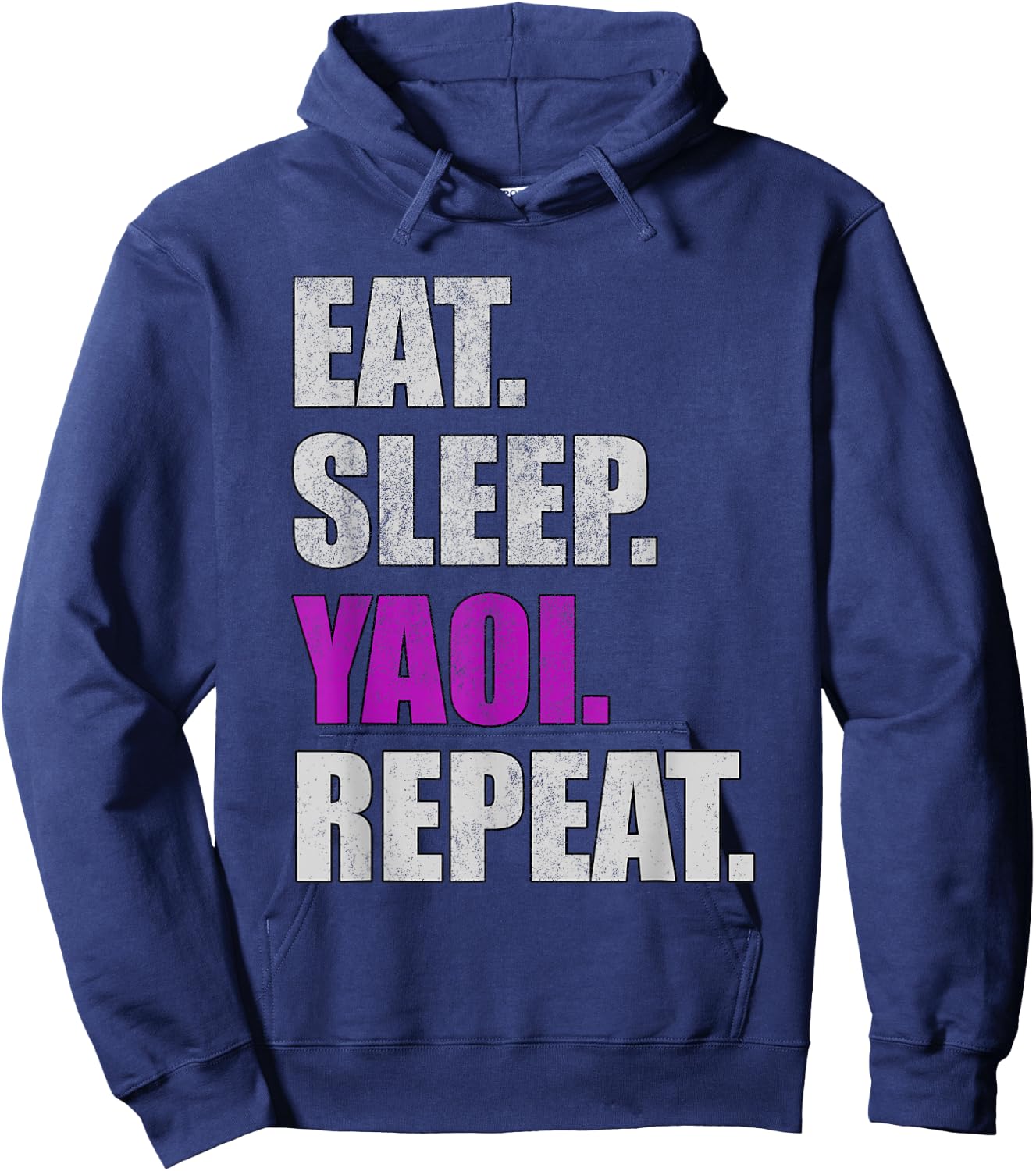 Eat Sleep Yaoi Repeat - Yaoi Boy's Love Manga Hoodie - Hoodie | Navy