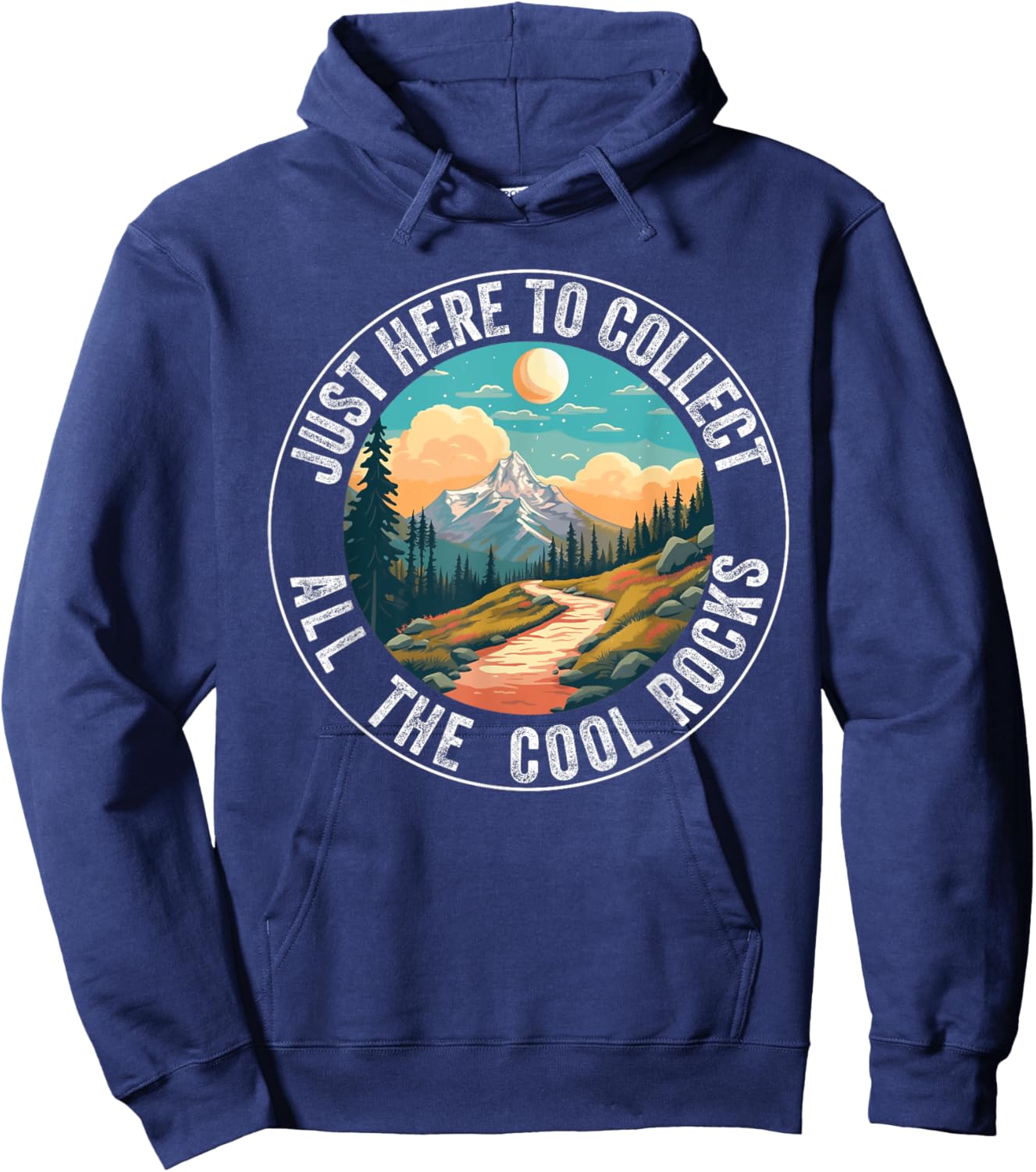 Rock Collector Hunting Men Women Stones Geology Rockhound Hoodie - Hoodie | Navy